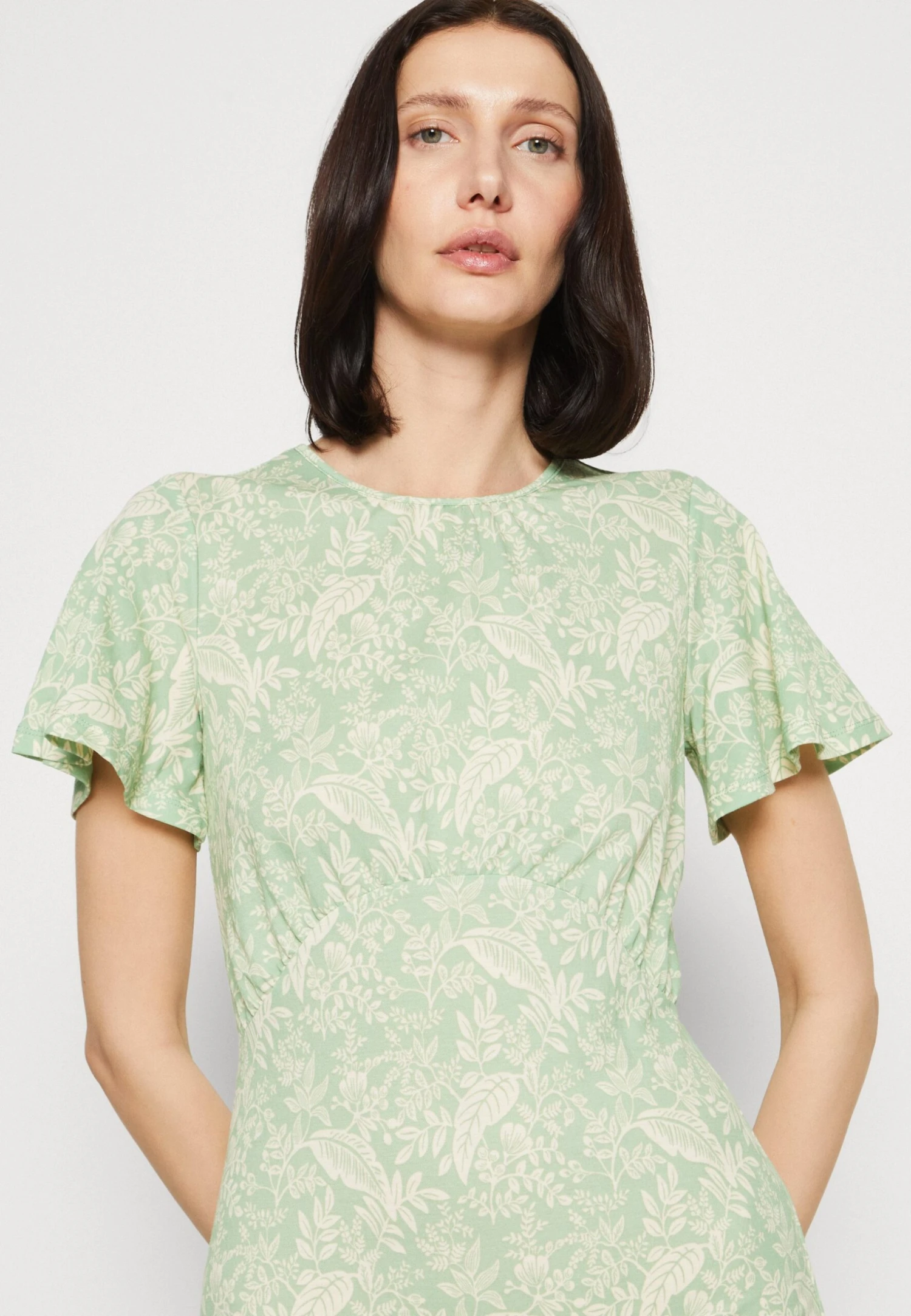 Anna Field Jersey Dress - Green/Light Green - Image 6
