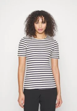 Print T-Shirt - Dark Blue/White