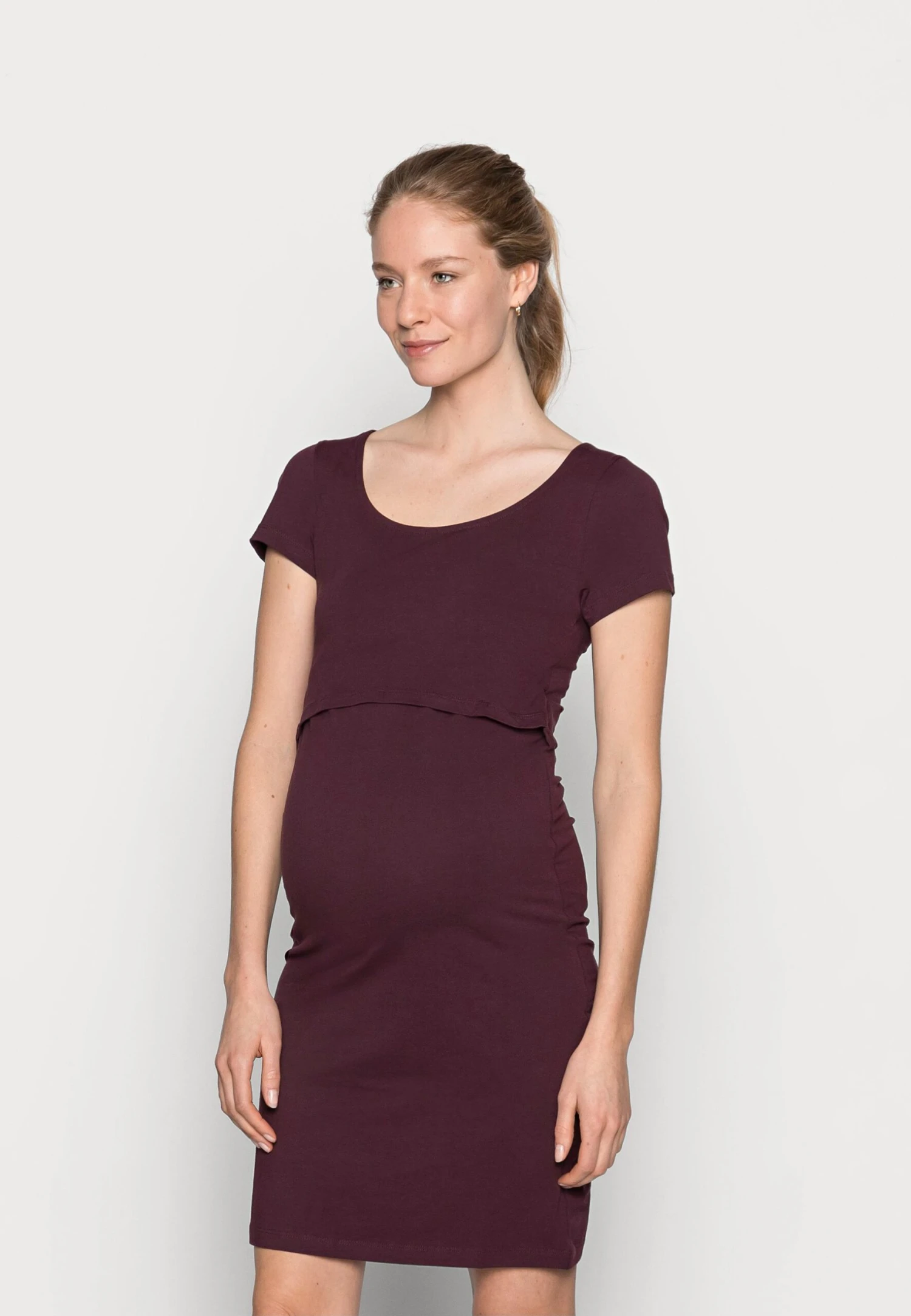2Er Pack Nursing Function Dress - Shift Dress - Black/Bordeaux - Image 2