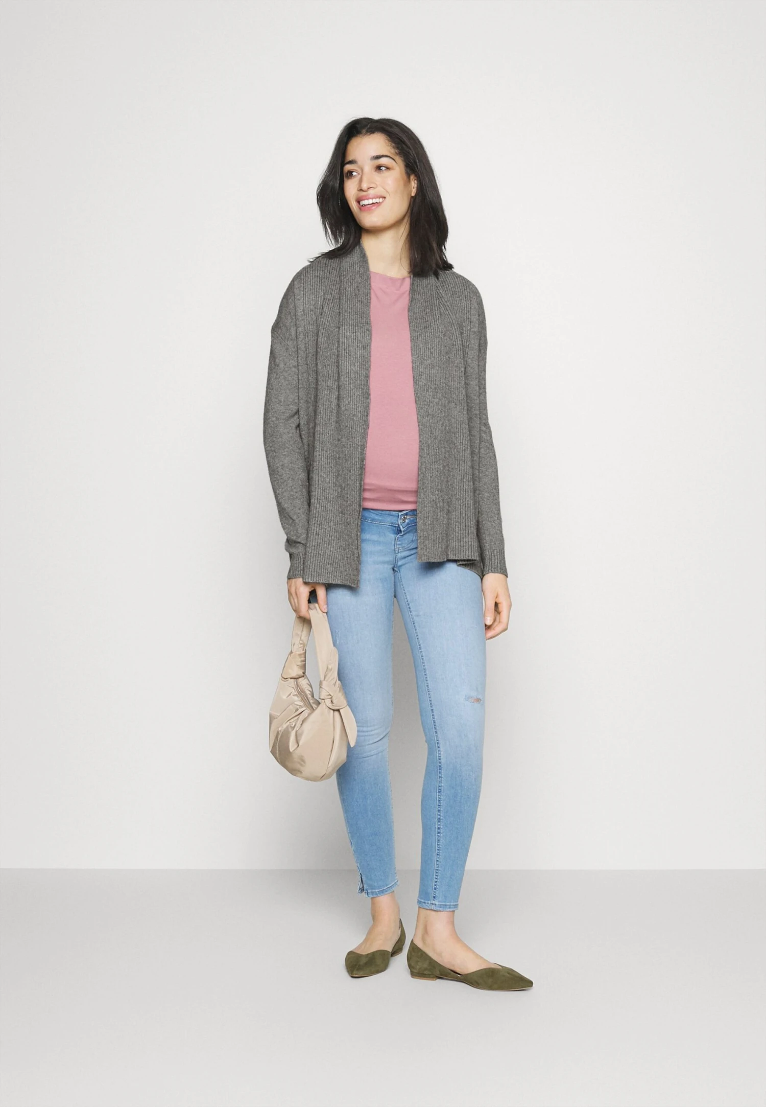 Cardigan - Mottled Grey - Image 2
