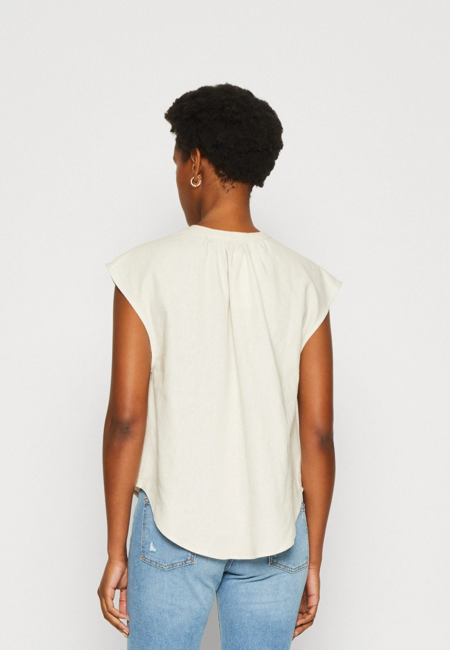 Anna Field Linen-Mix Shirt - Print T-Shirt - Beige - Image 3