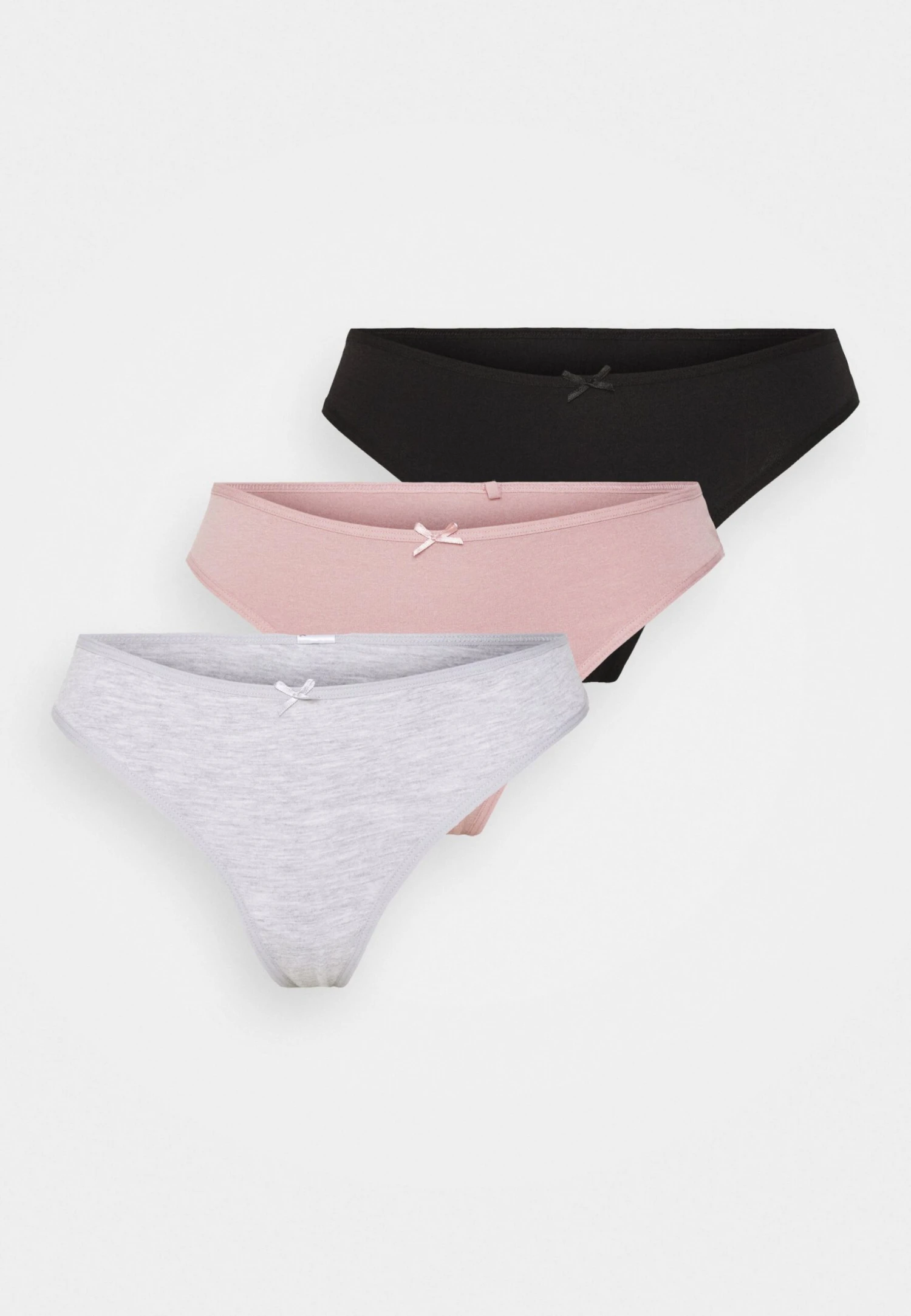 Anna Field Georgina 3 Pack- Thong - Black/White/Pink - Image 6