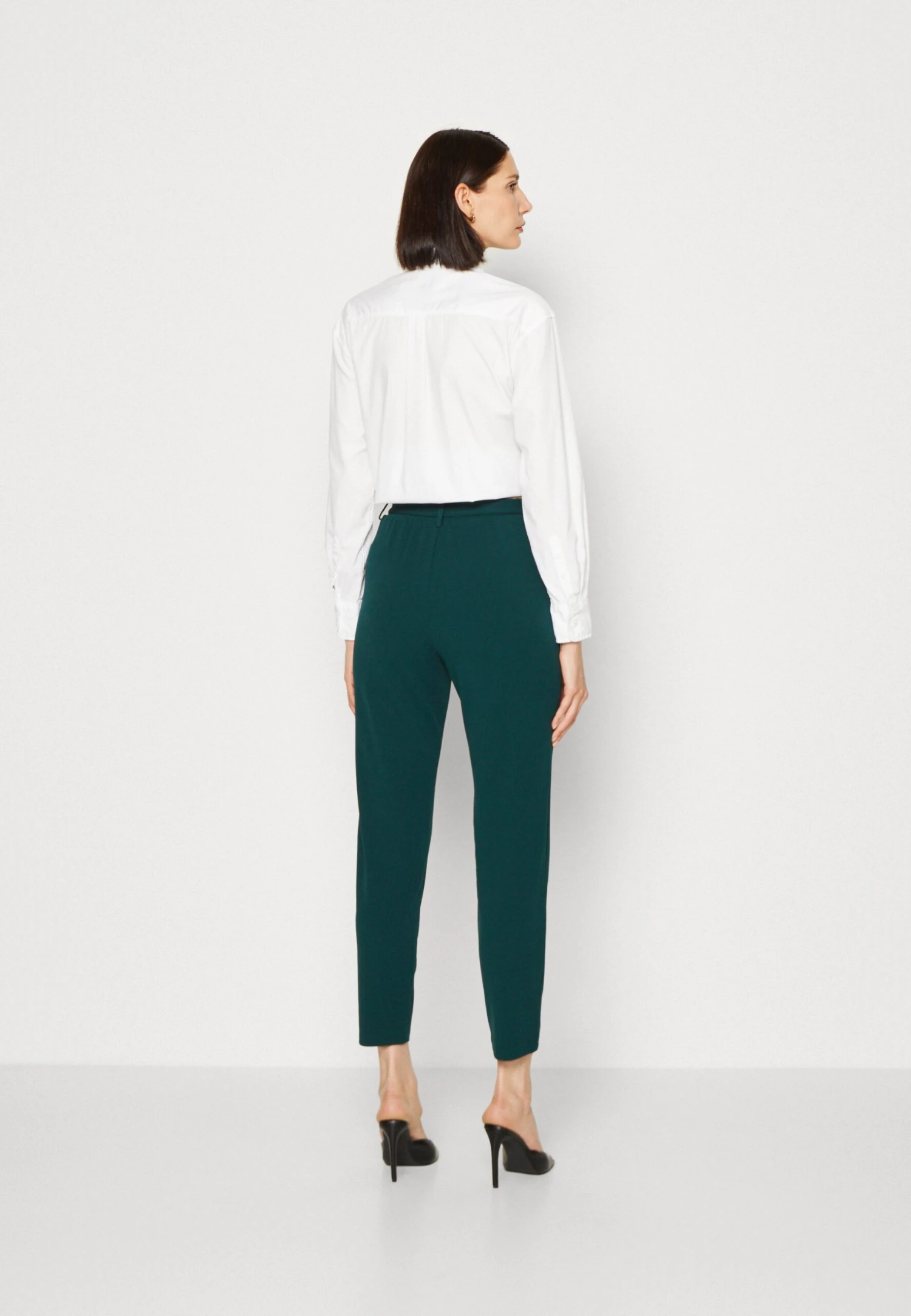 Anna Field Trousers - Dark Green - Image 3