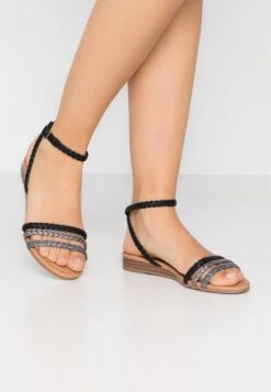 Anna Field Sandals - Black/Silver