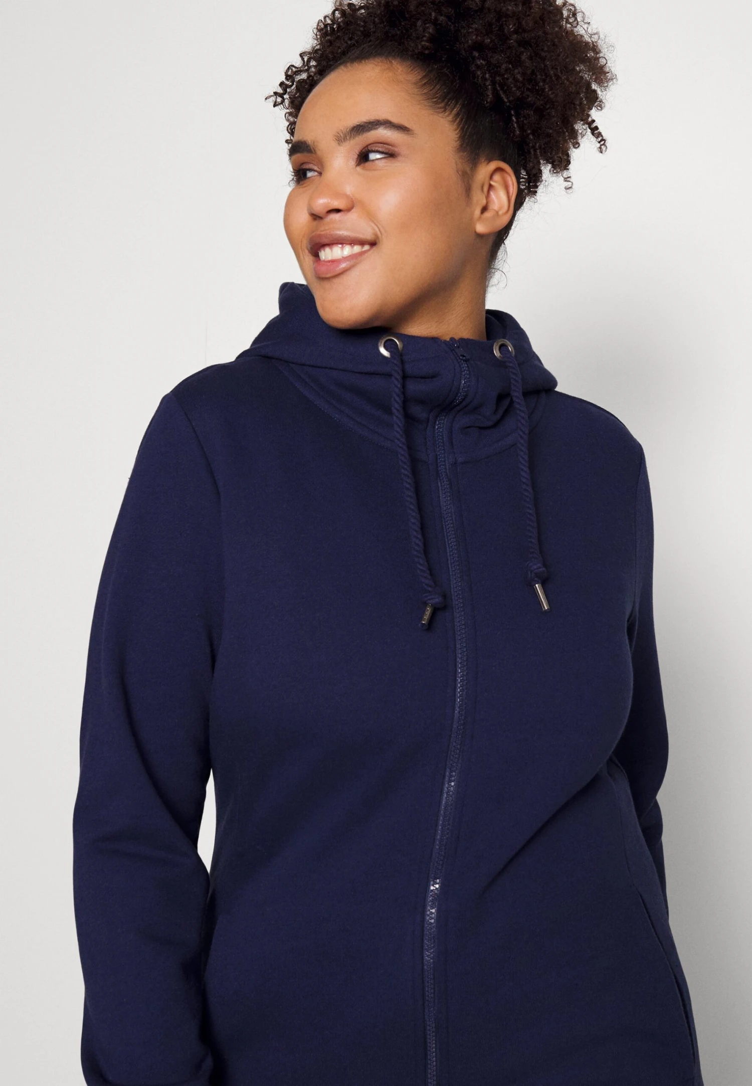 Zip-Up Sweatshirt - Dark Blue - Image 4