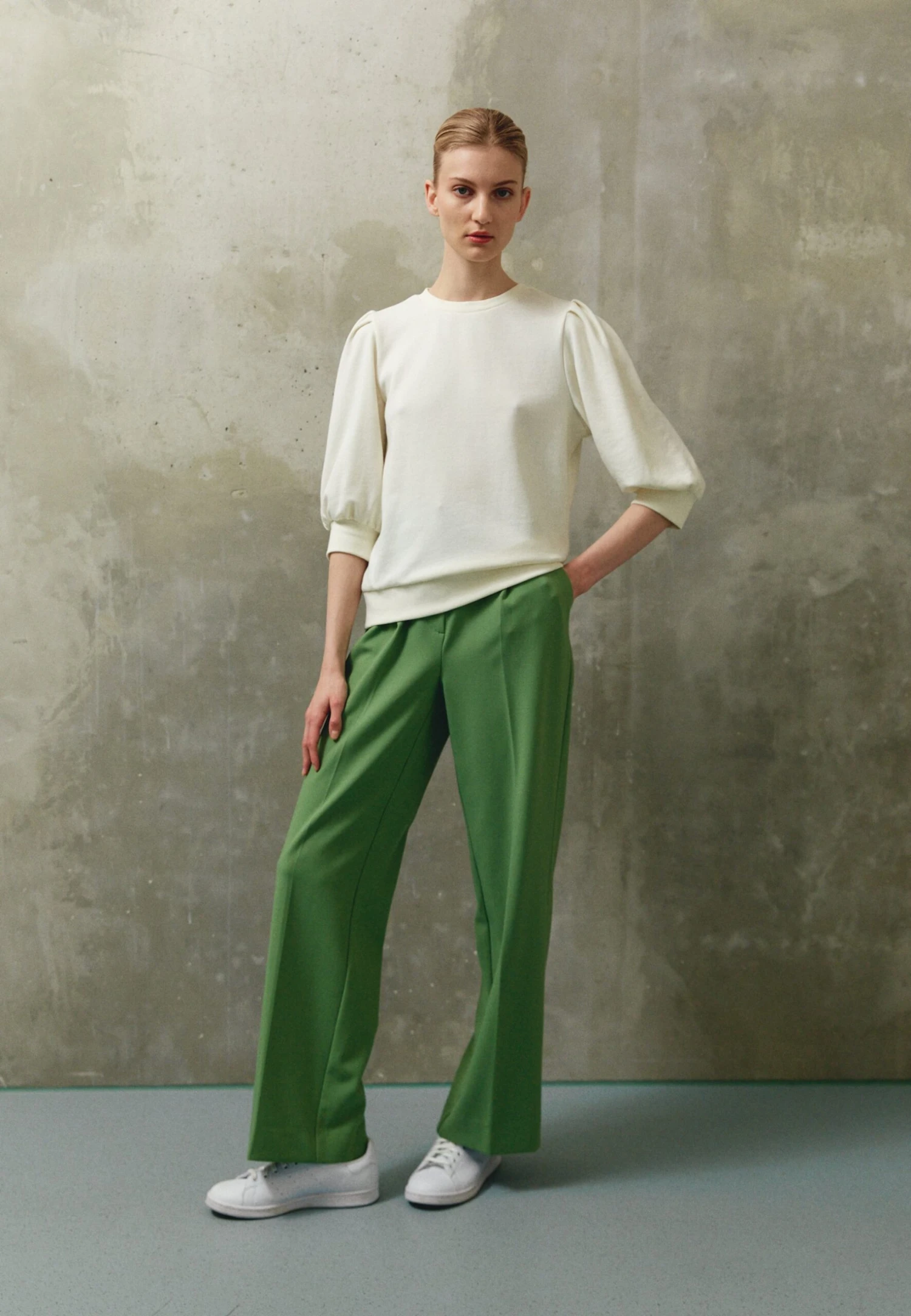 Anna Field Sweatshirt - Off White - Image 2