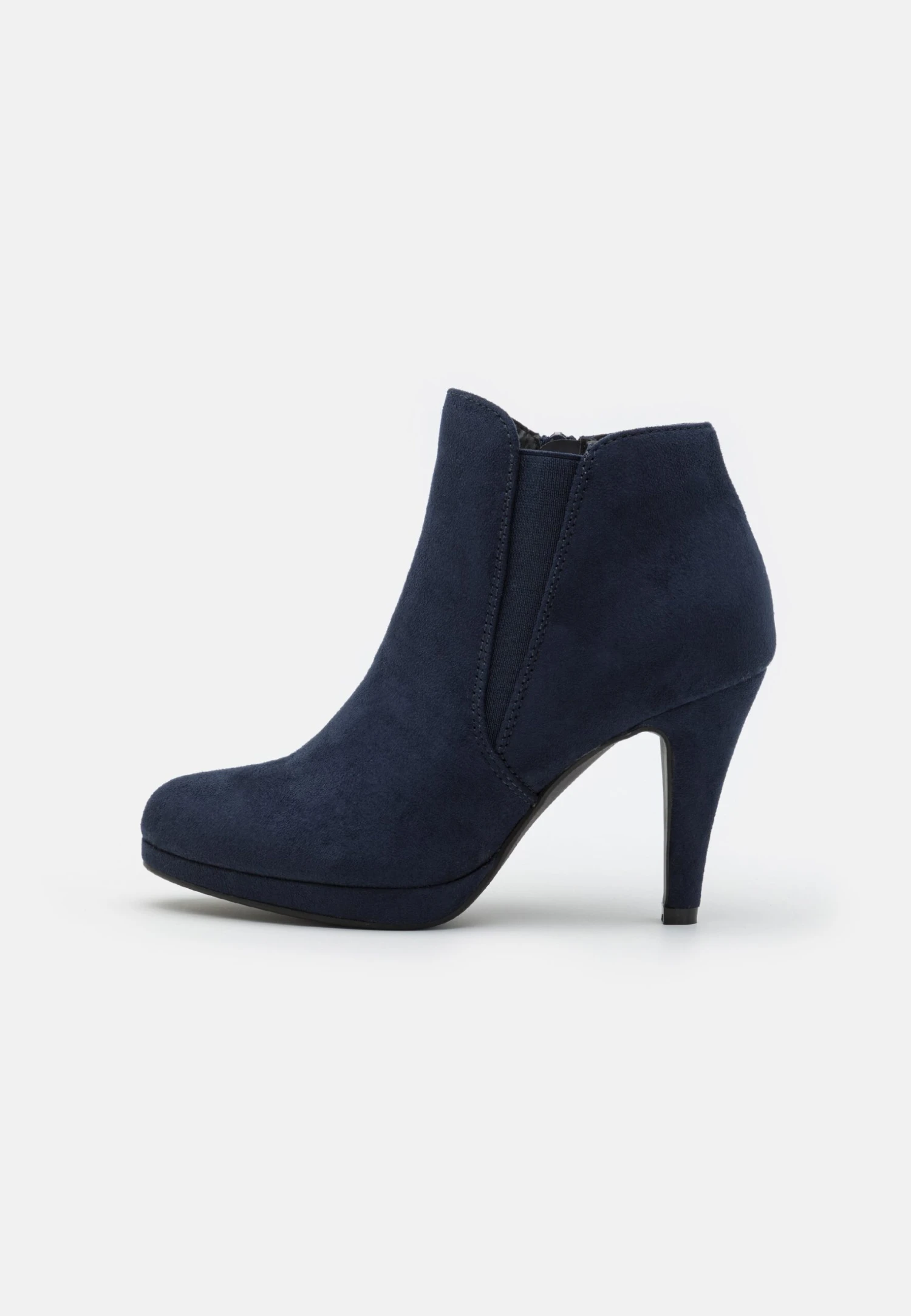 Anna Field High Heeled Ankle Boots - Dark Blue - Image 2