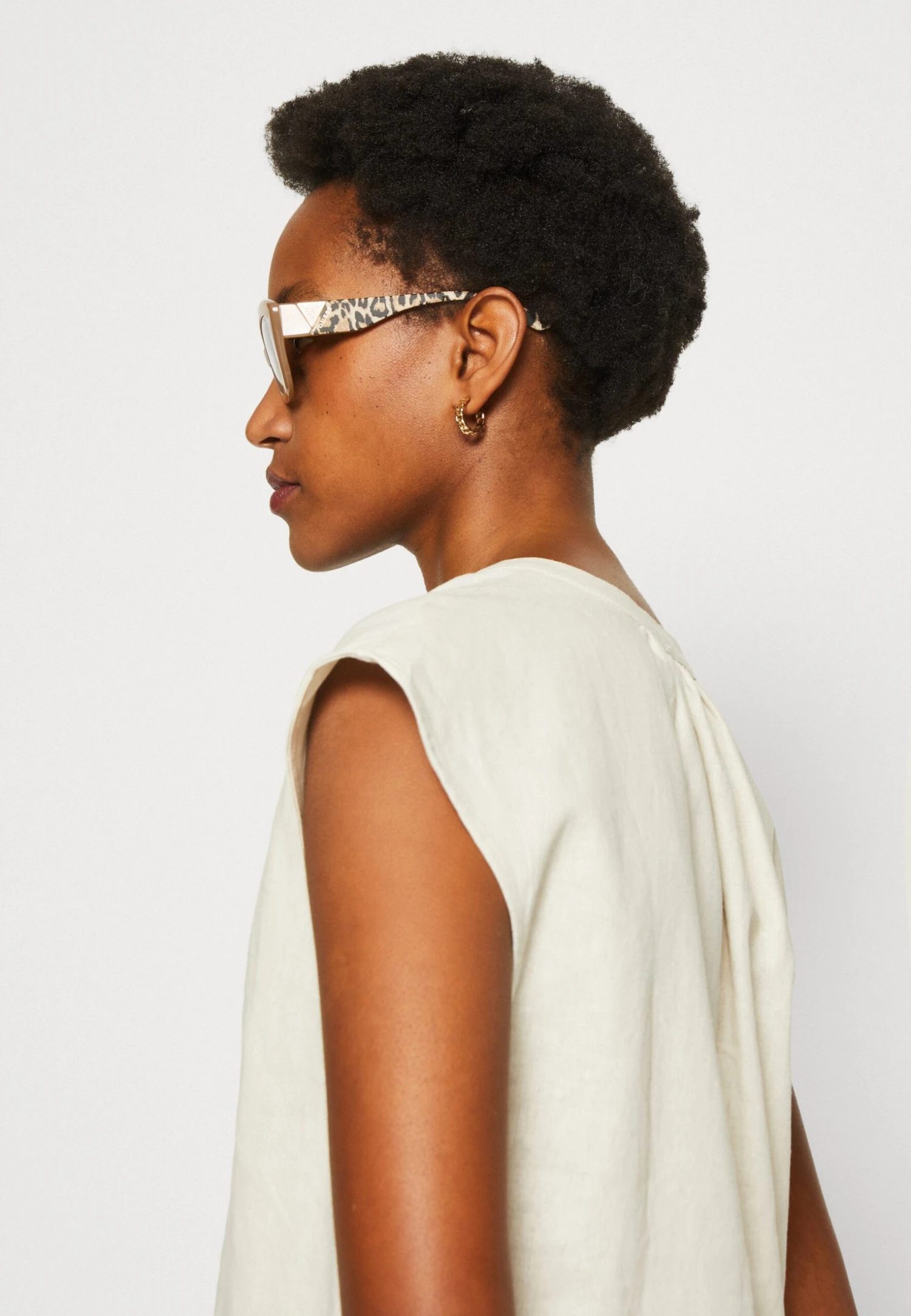 Anna Field Linen-Mix Shirt - Print T-Shirt - Beige - Image 4