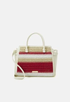 Anna Field Handbag - Off-White/Red