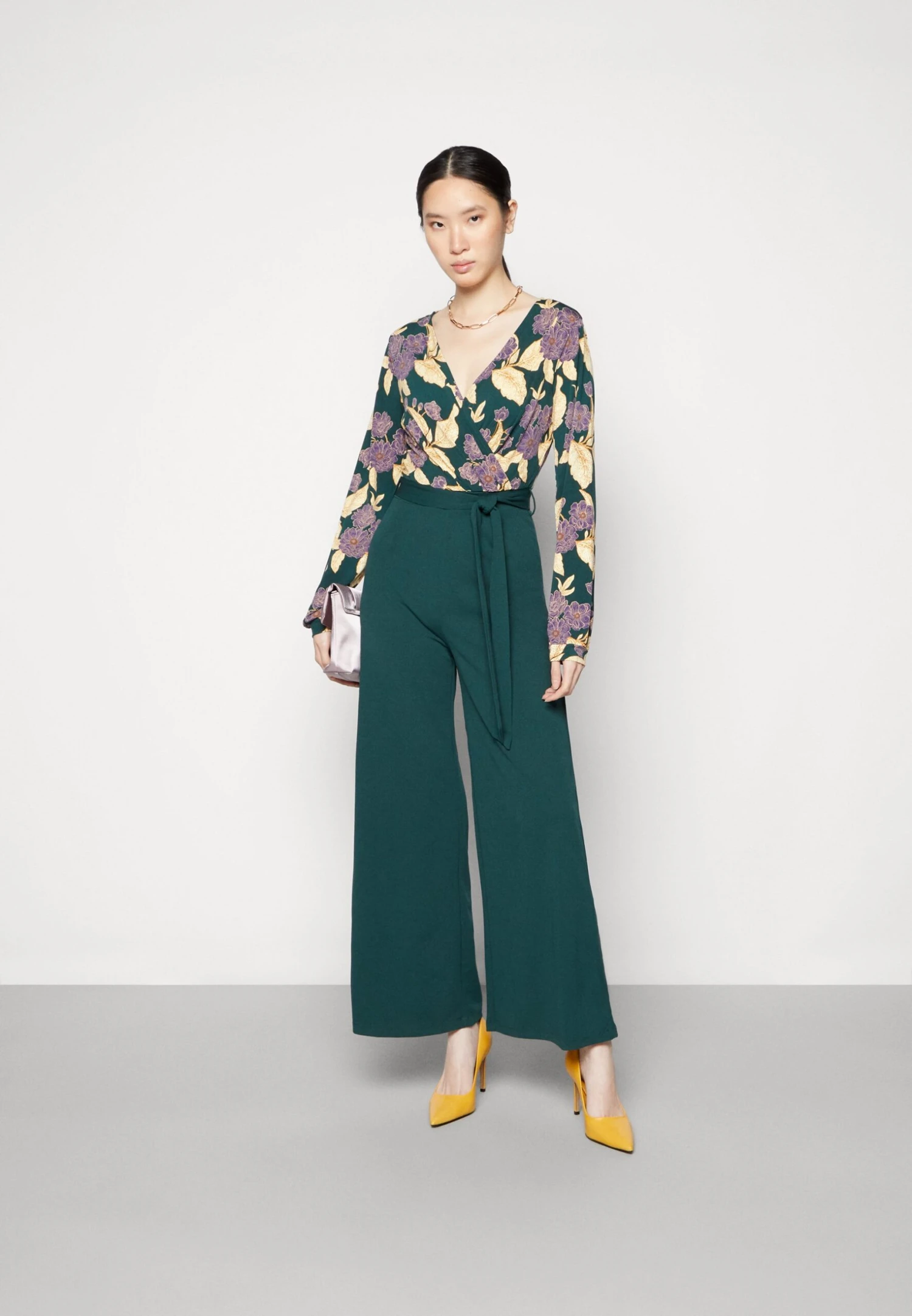 Anna Field Jumpsuit - Dark Green/Yellow - Image 2