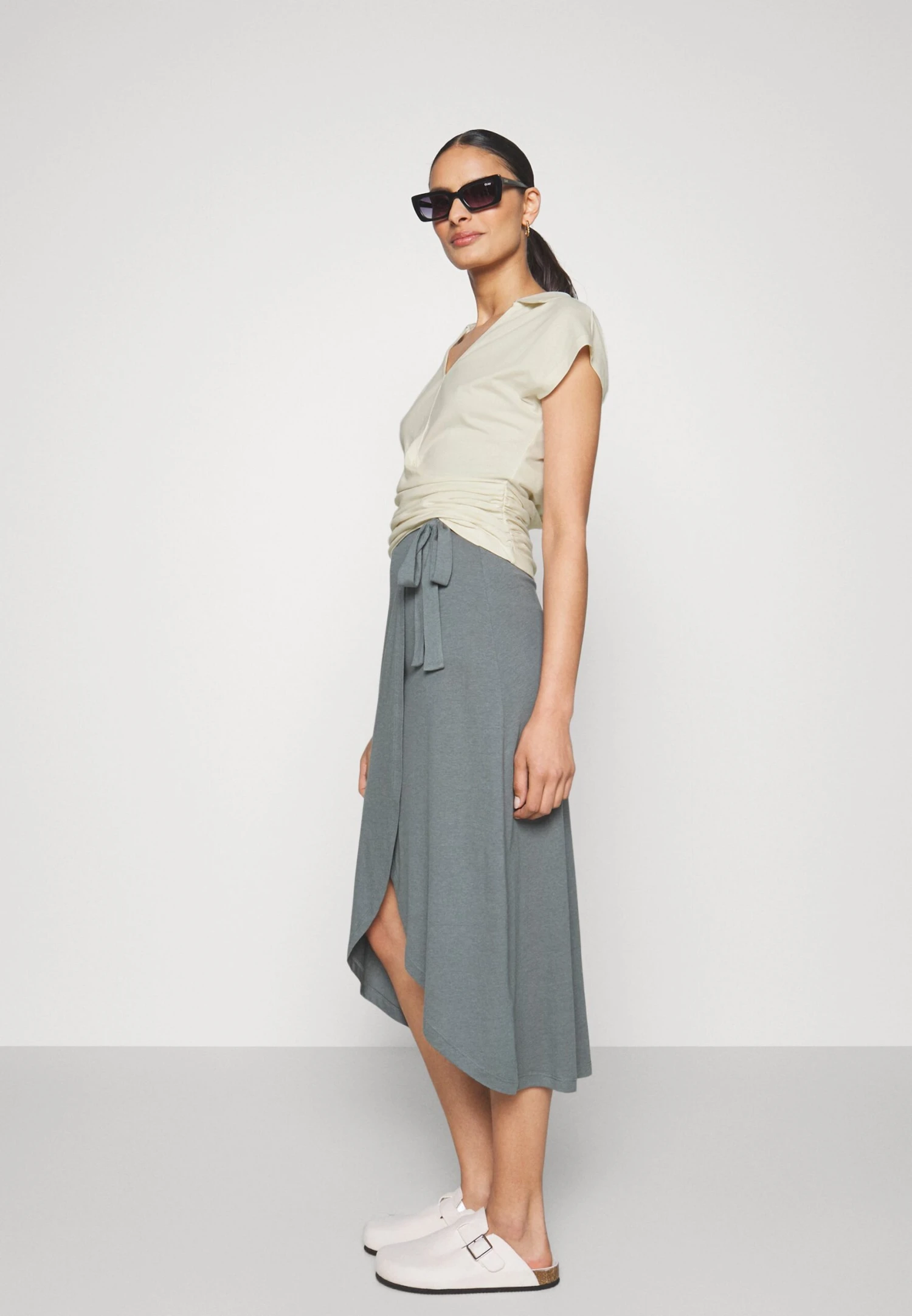 Anna Field Wrap Blouse- Blouse - Offwhite - Image 5