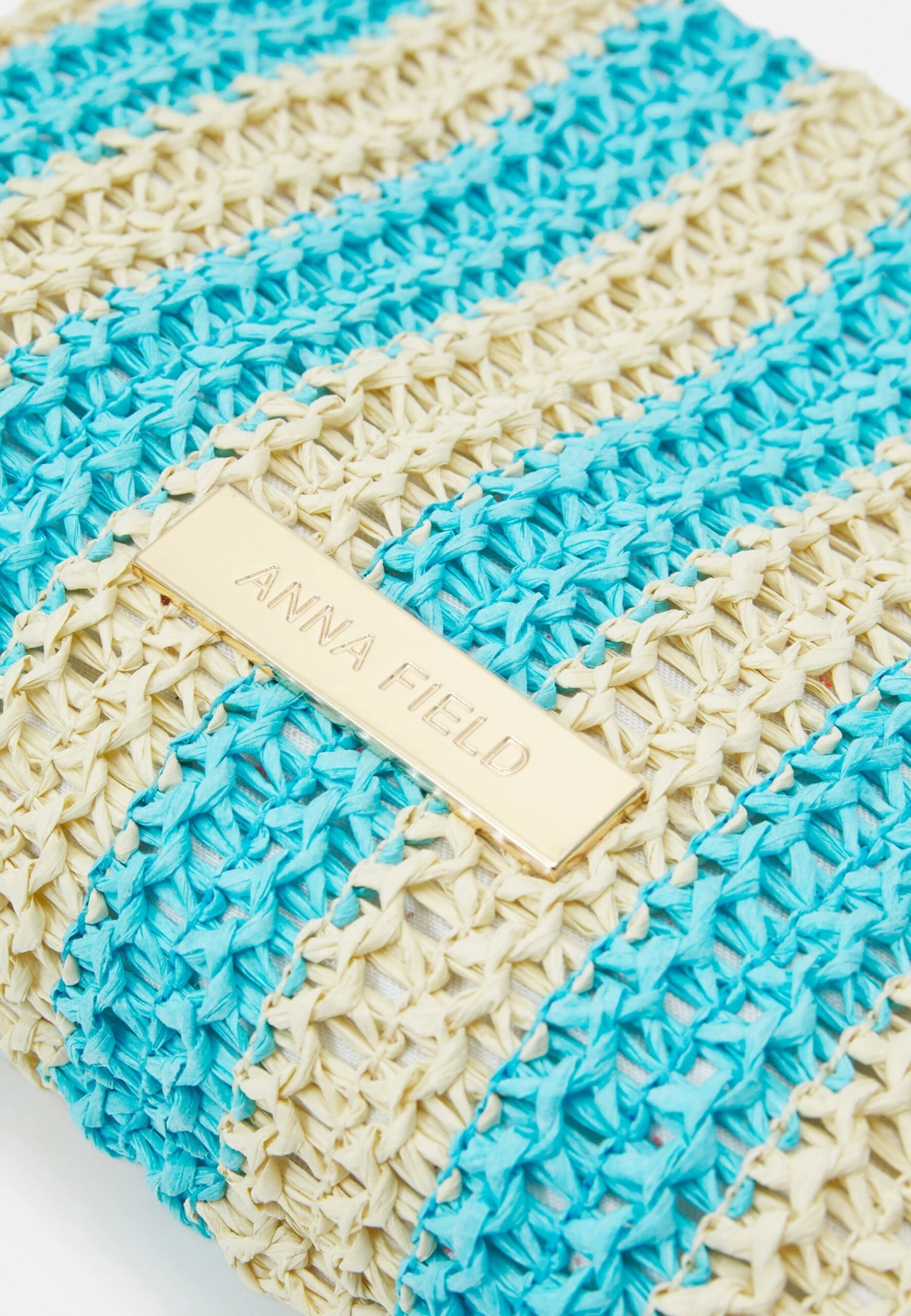 Anna Field Wash Bag - Beige/Blue - Image 4