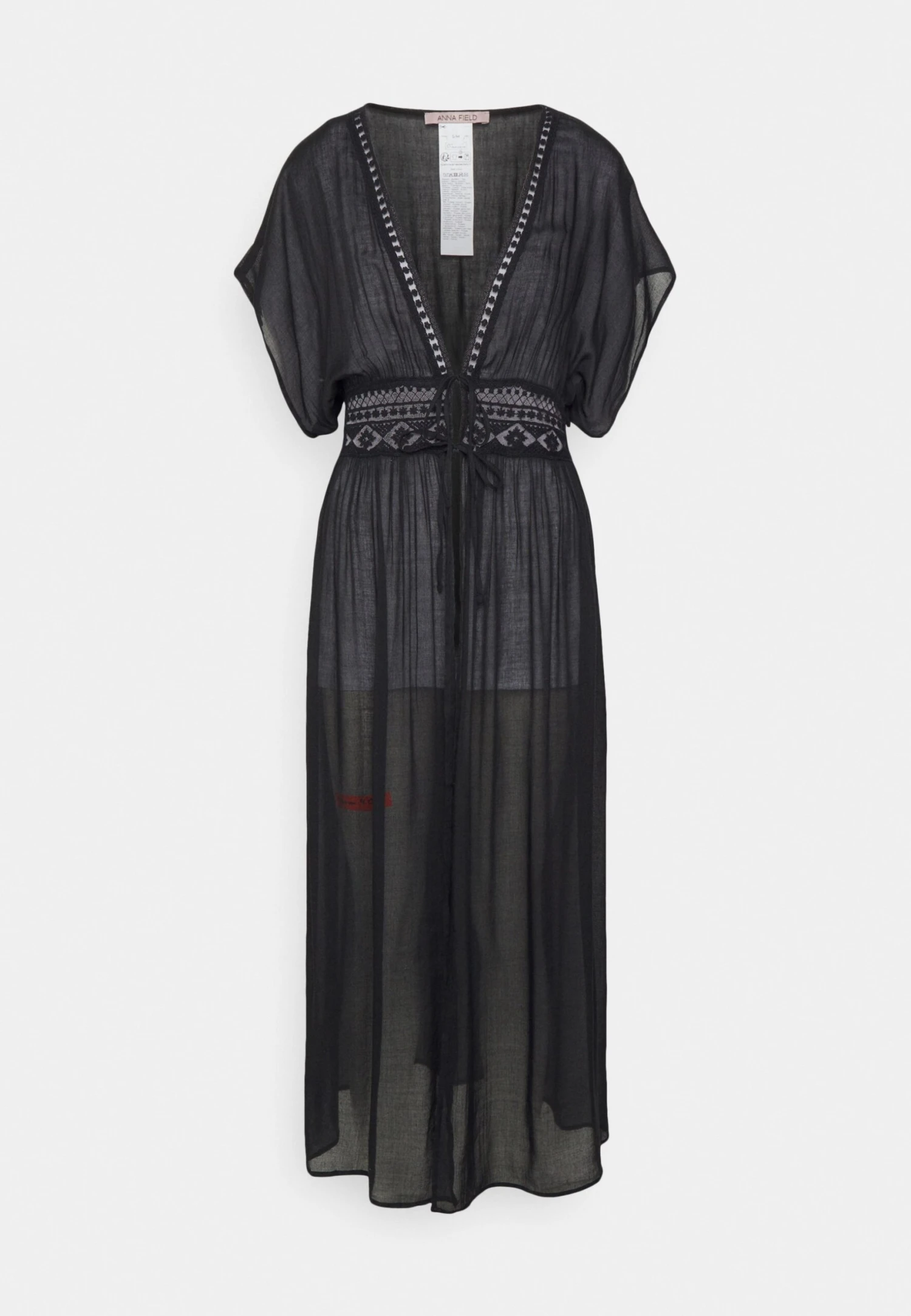 Anna Field Embroidered Cover Up/ 802 - Black - Beach Accessory - 802 - Black - Image 4