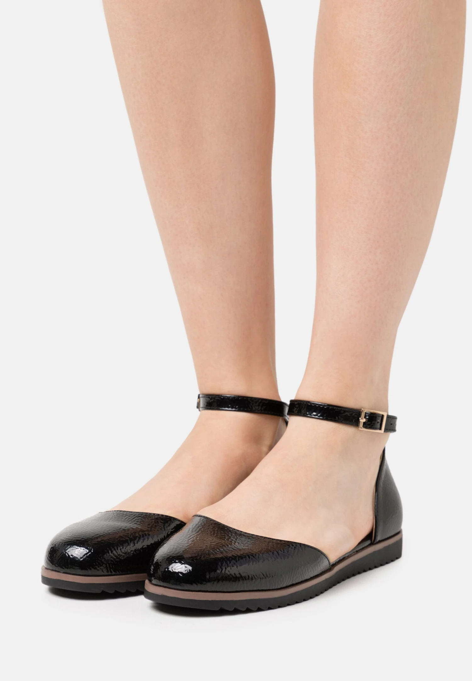 Anna Field Comfort - Ankle Strap Ballet Pumps - Black