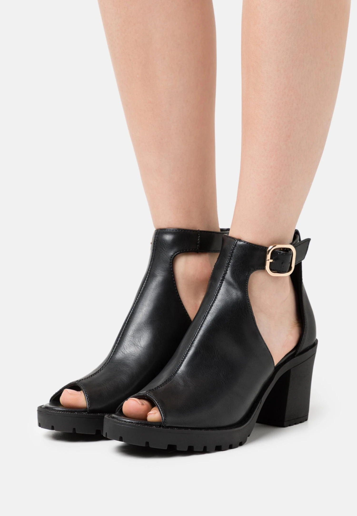 Anna Field Ankle Cuff Sandals - Black