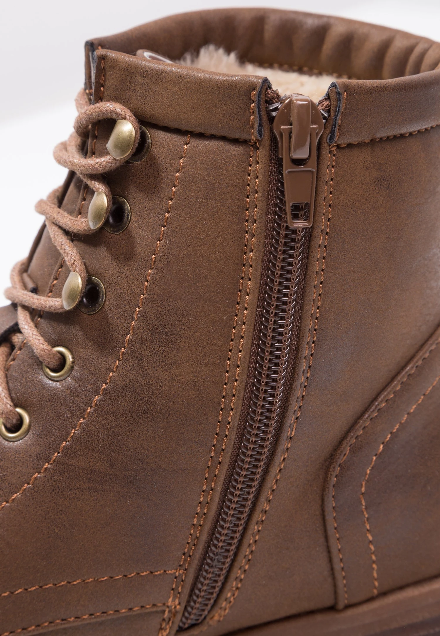 Anna Field Winter Boot - Lace-Up Ankle Boots - Coffee - Image 7