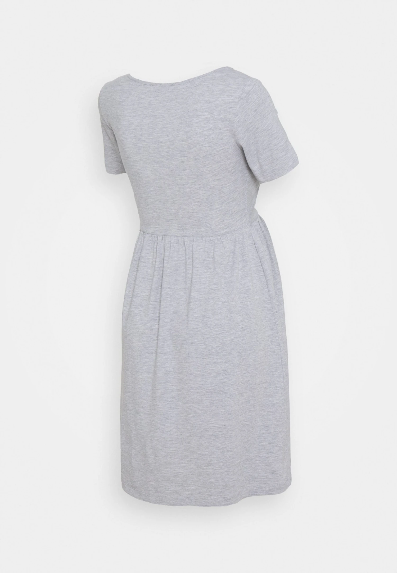 Nursing - Jersey Dress - Light Grey - Image 2