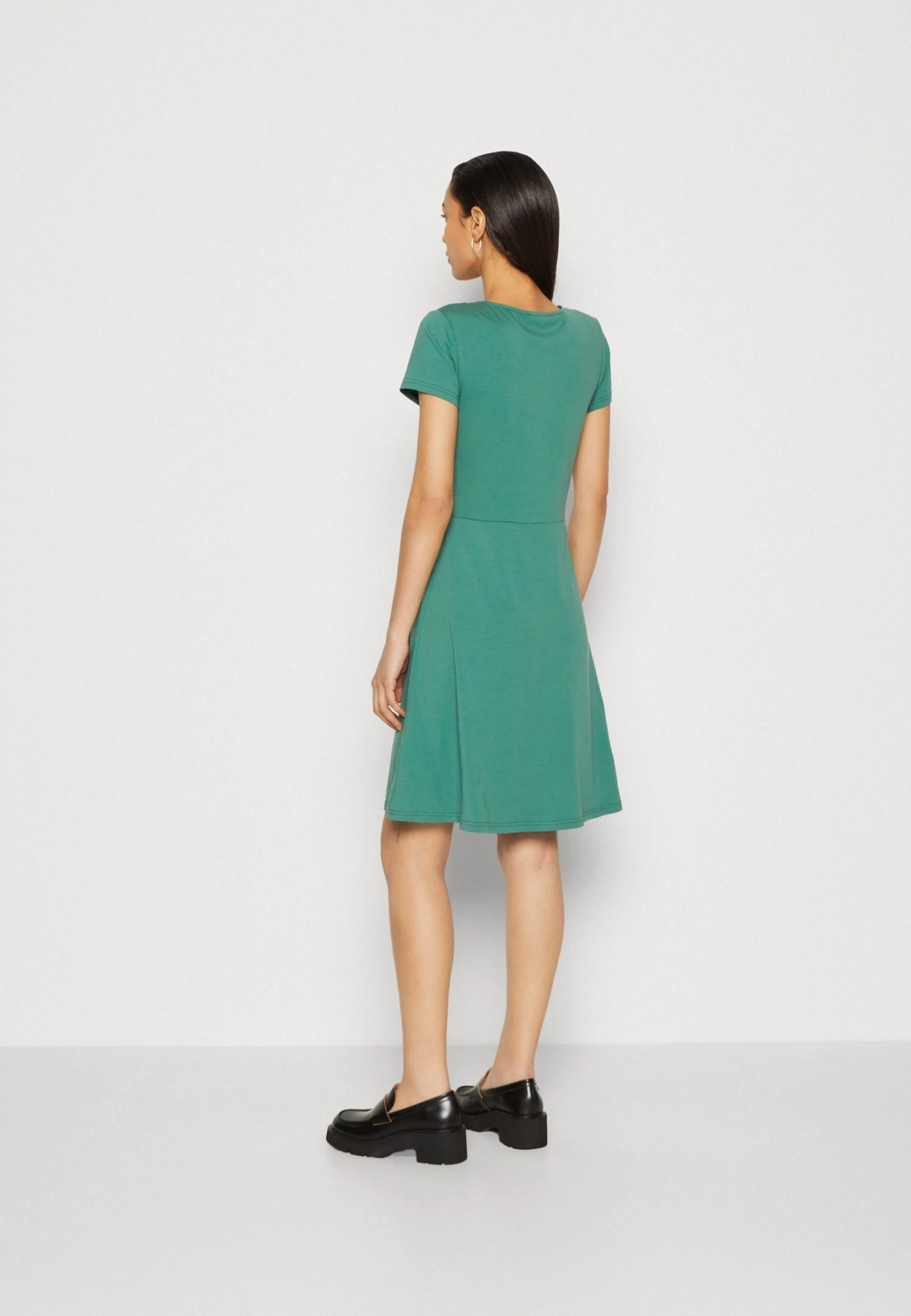 Anna Field Jersey Dress - Dark Green - Image 3