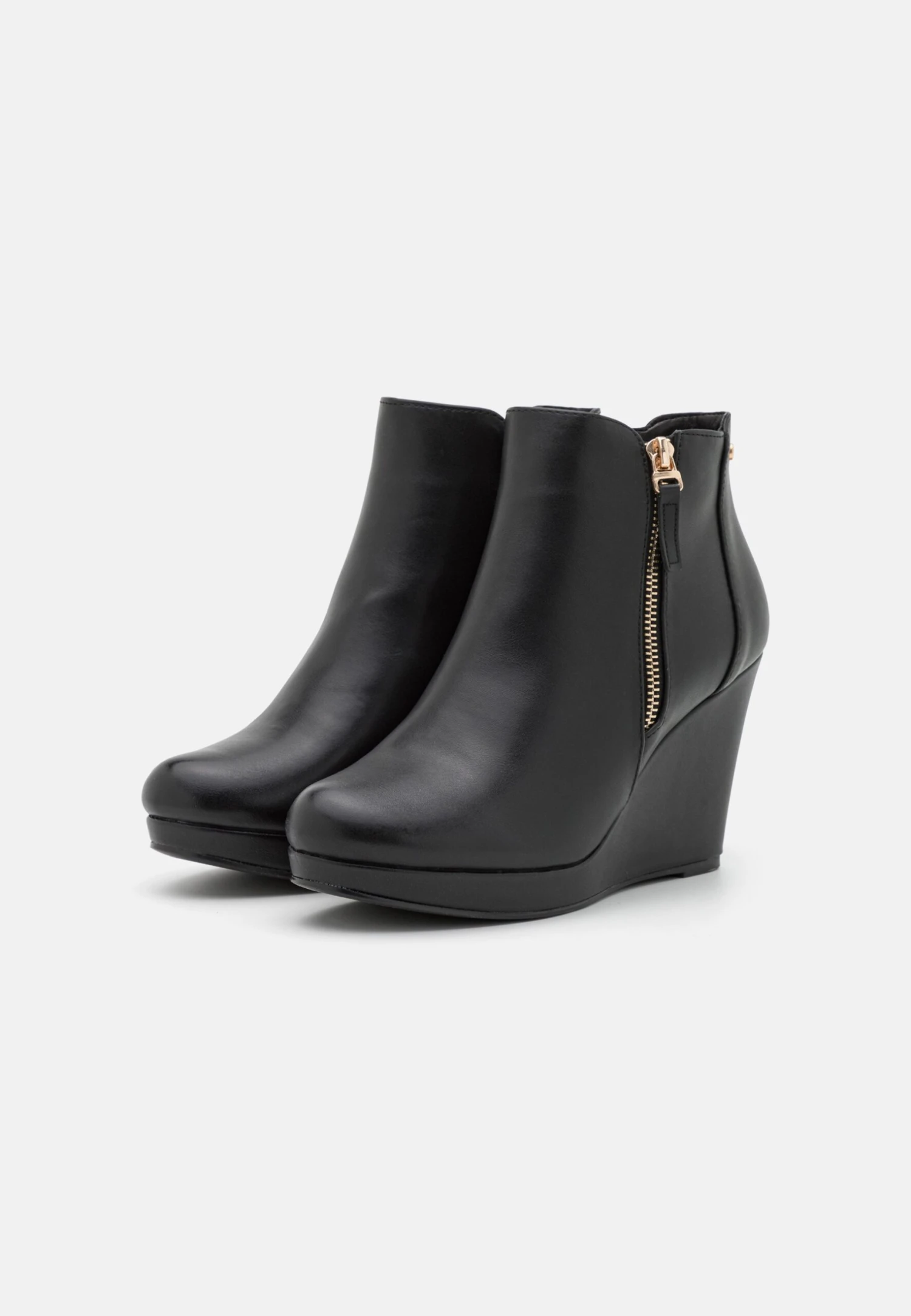 Platform Ankle Boots - Black - Image 3
