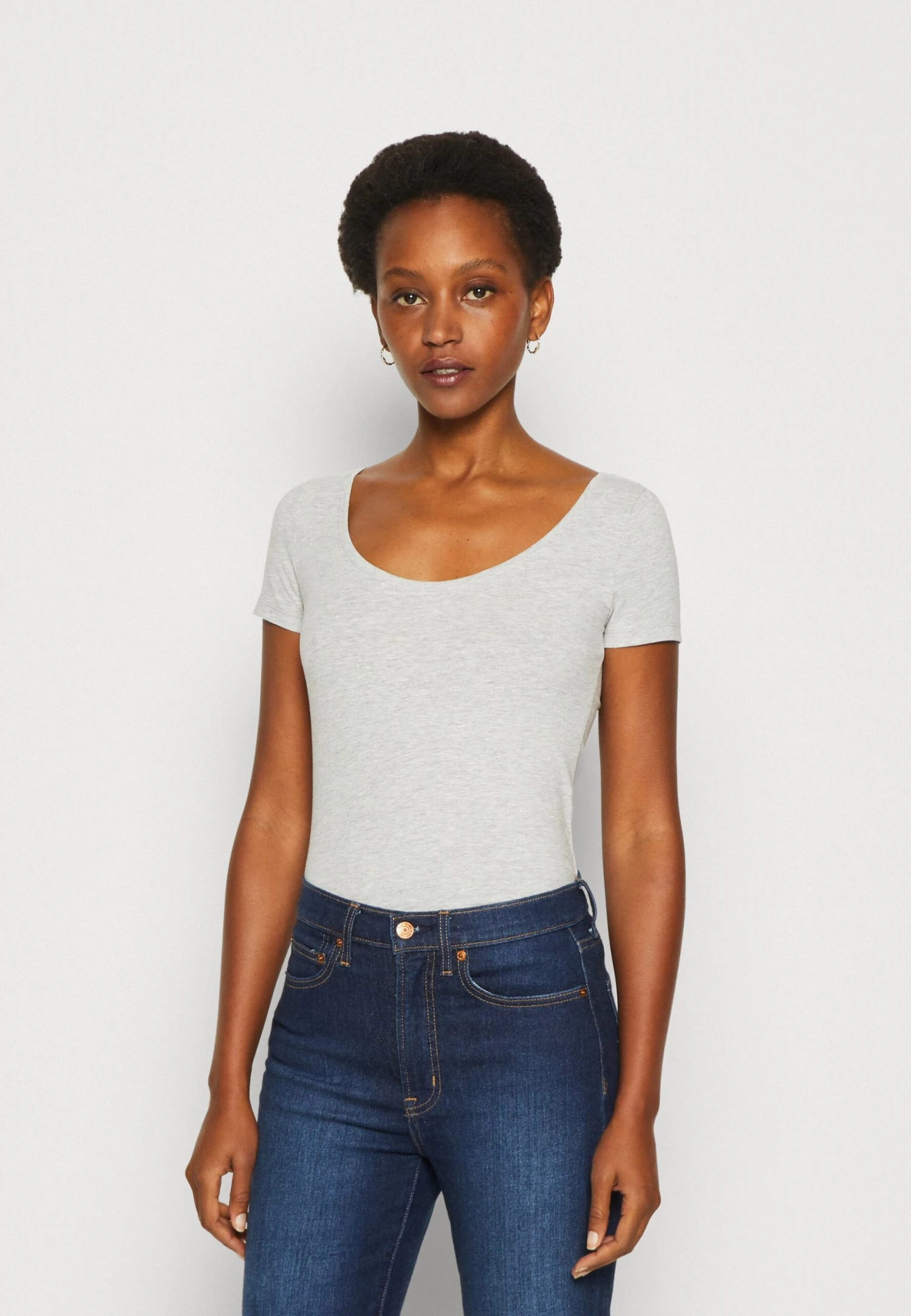 Anna Field 3 Pack - Basic T-Shirt - Purple/White/Mottled Light Grey - Image 4