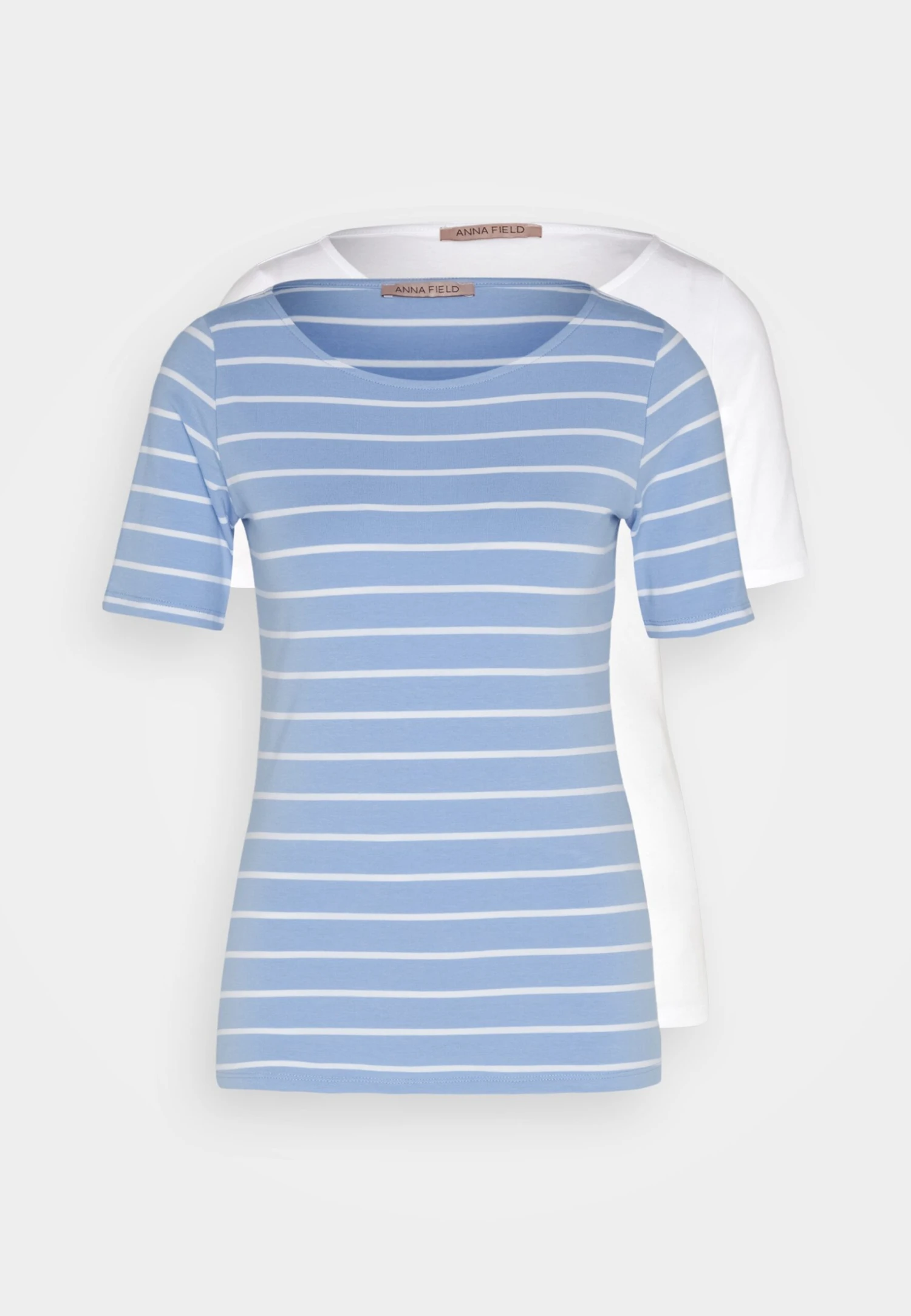 Anna Field Print T-Shirt - Light Blue/White - Image 6