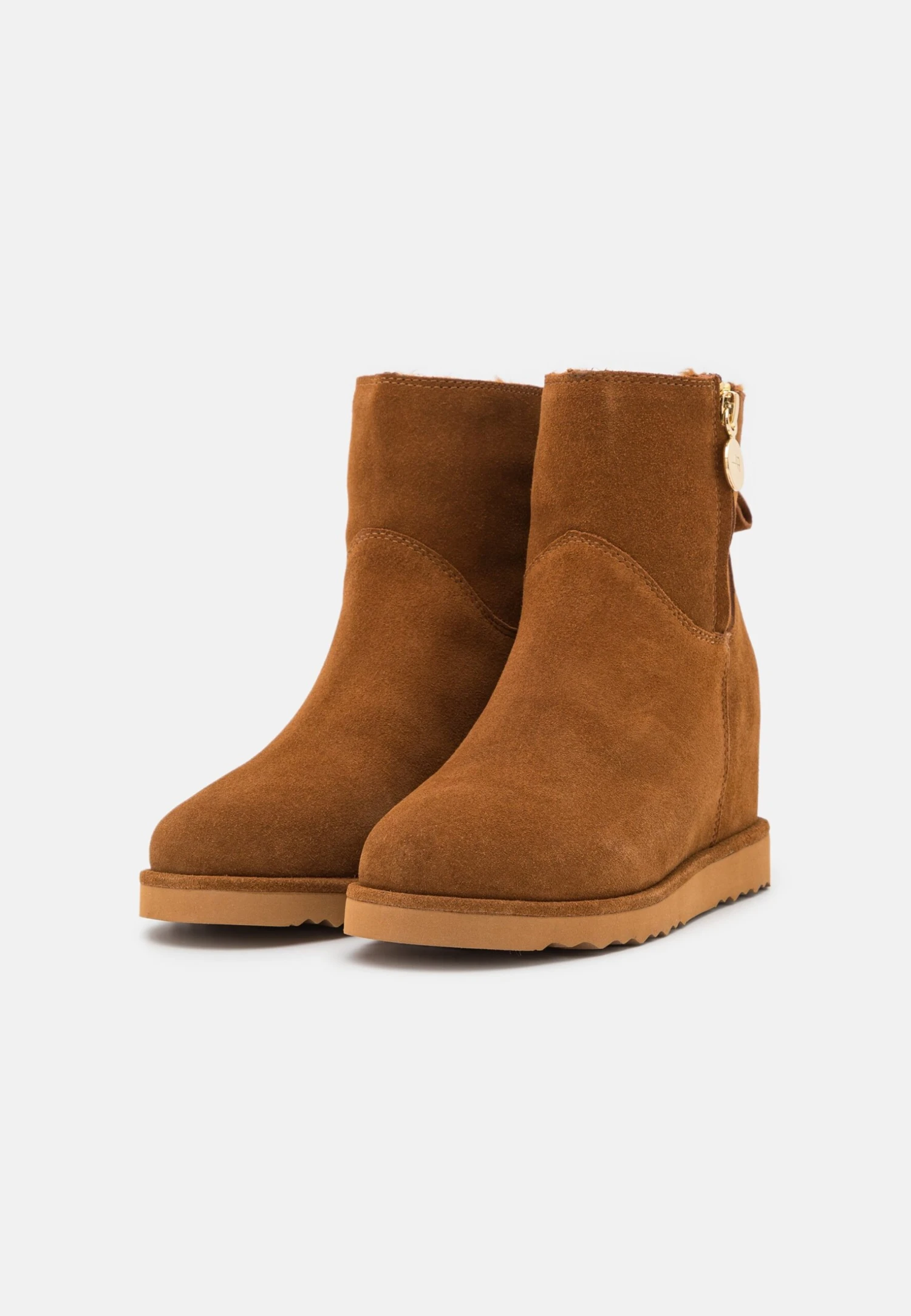 Anna Field Leather Winter Boot - Ankle Boots - Cognac - Image 3