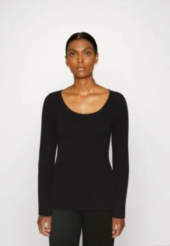 Anna Field Button Detail - Jumper -Black