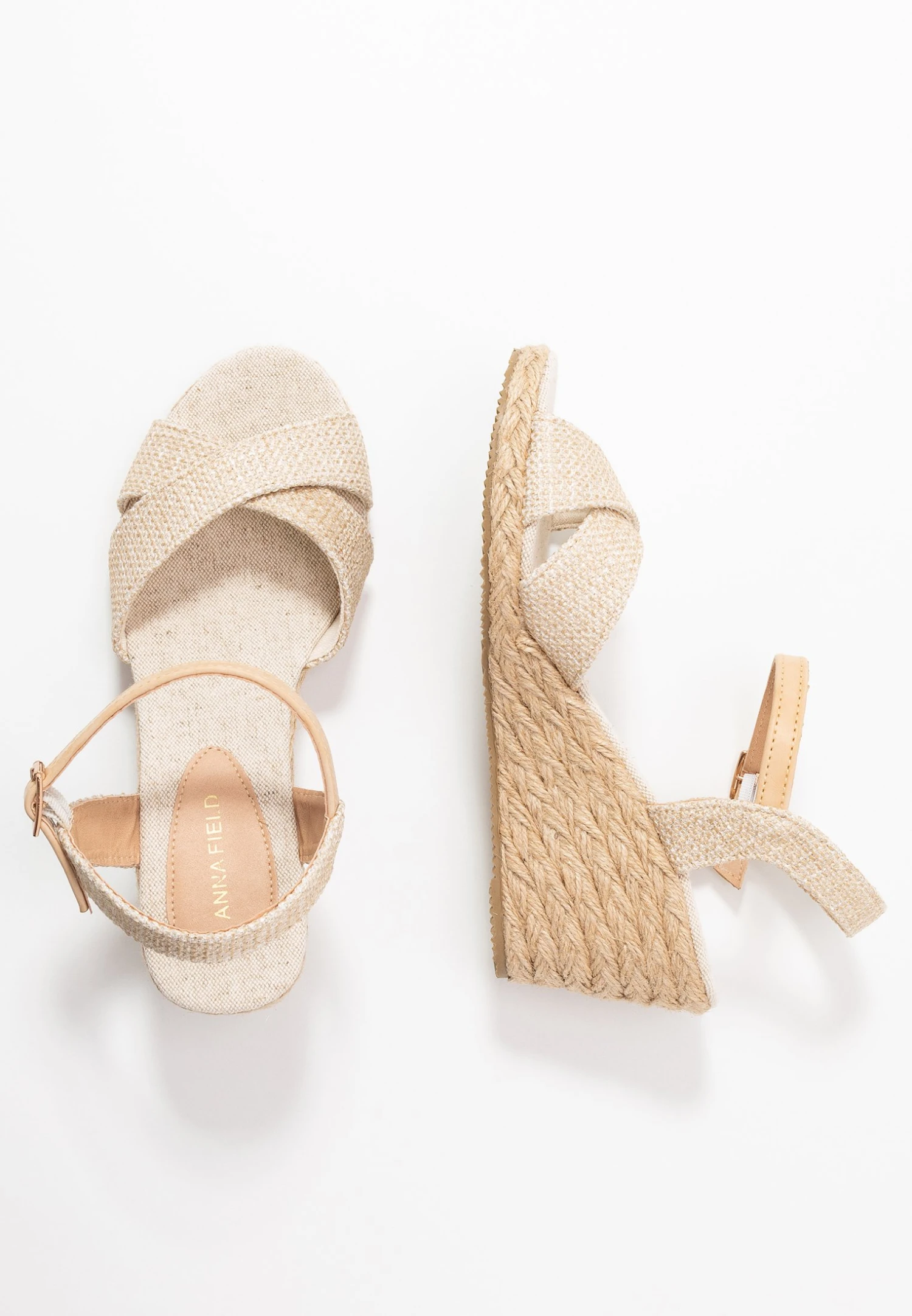 Anna Field Wedge Sandals - Beige - Image 4