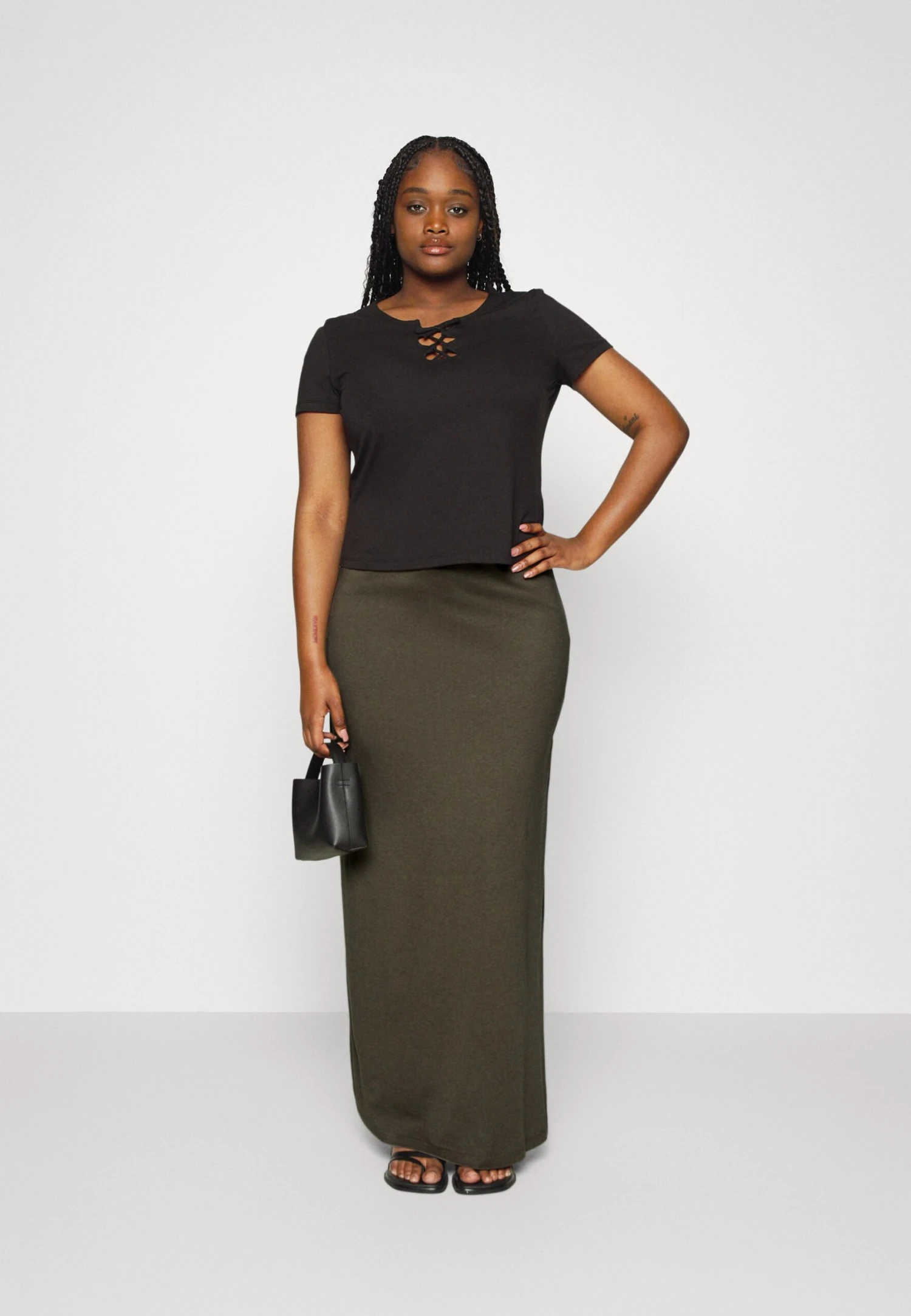 Drawstring Waistband - Maxi Skirt - Image 2