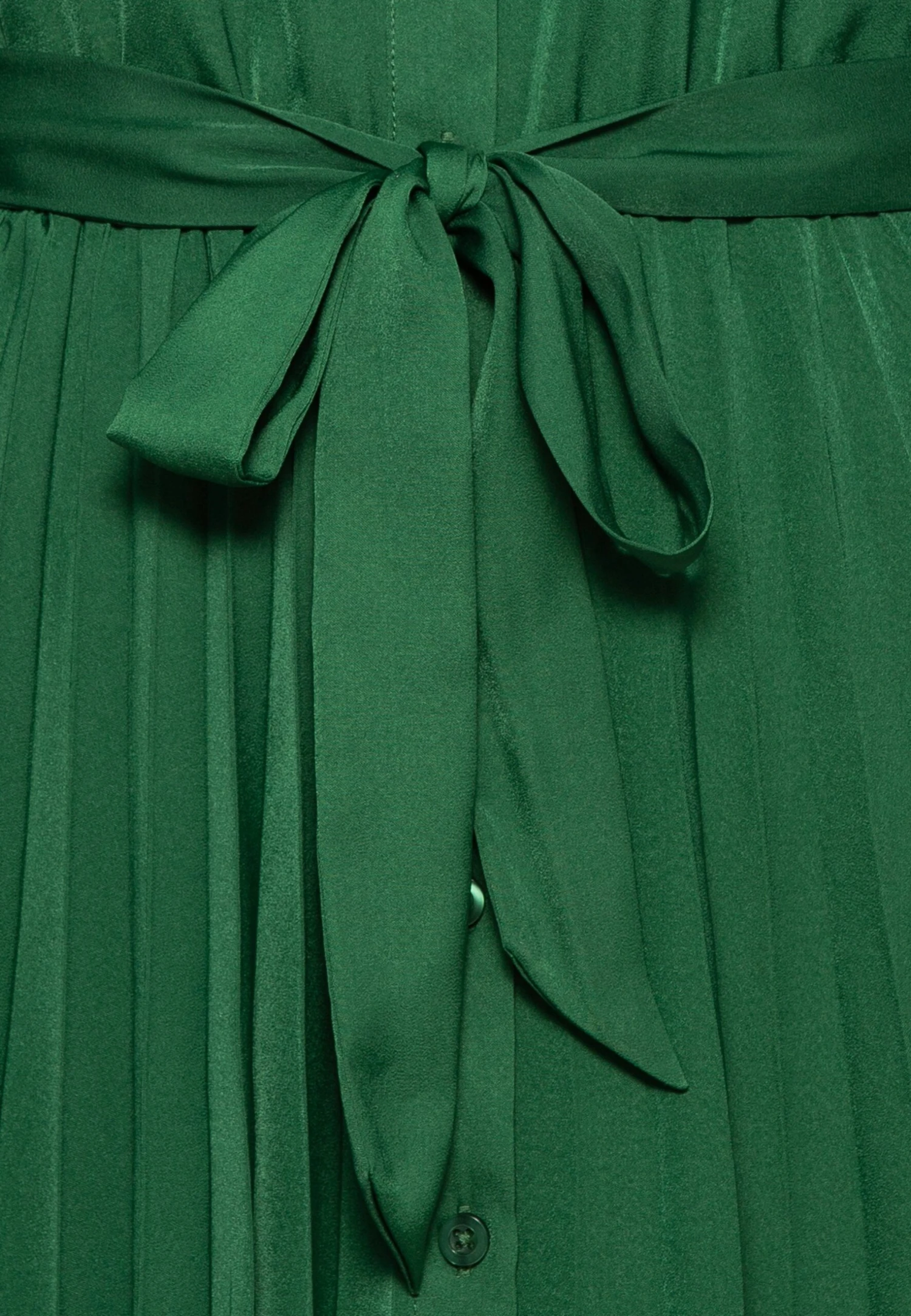 Shirt Dress - Dark Green - Image 3