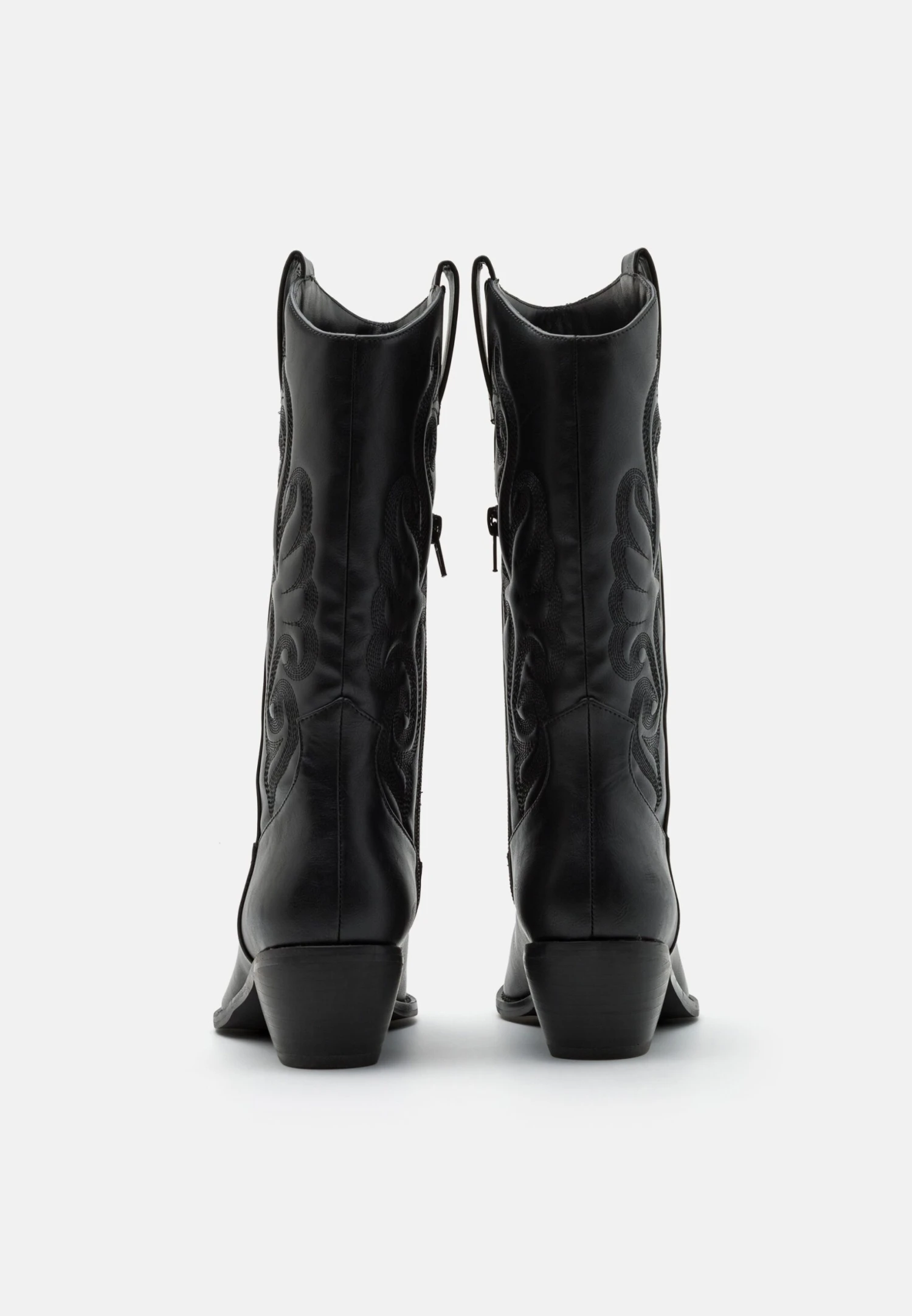 Anna Field Cowboy/Biker Boots - Black - Image 4