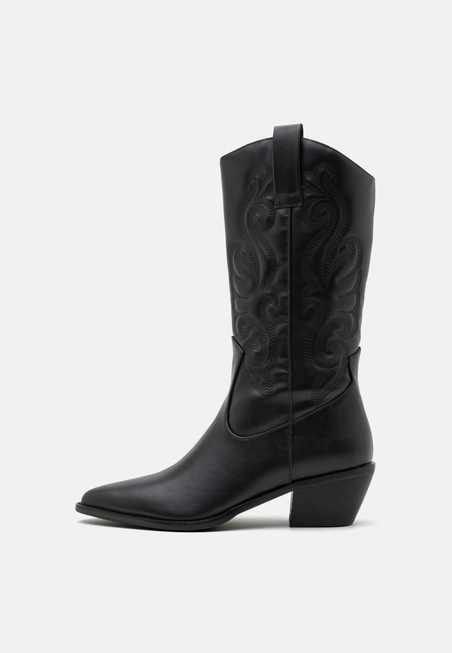 Anna Field Cowboy/Biker Boots - Black - Image 2