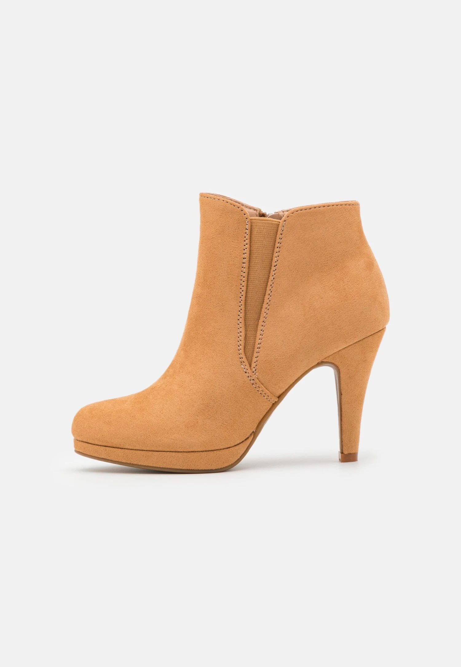 Anna Field High Heeled Ankle Boots - Beige - Image 2