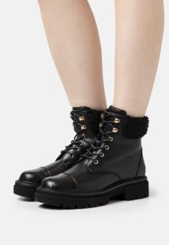 Platform Ankle Boots - Black