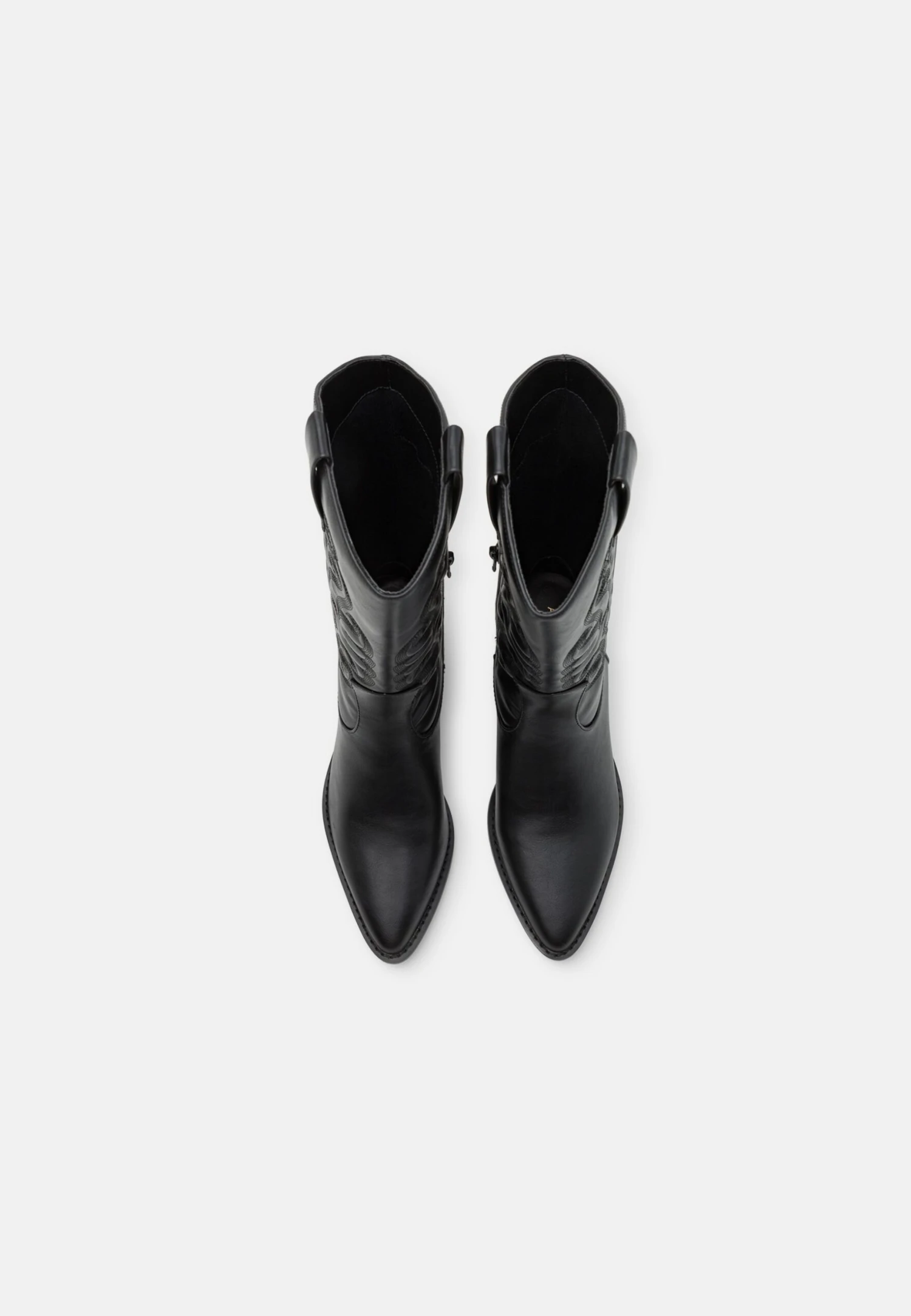 Anna Field Cowboy/Biker Boots - Black - Image 6