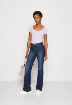 Anna Field 3 Pack - Basic T-Shirt - Purple/White/Mottled Light Grey