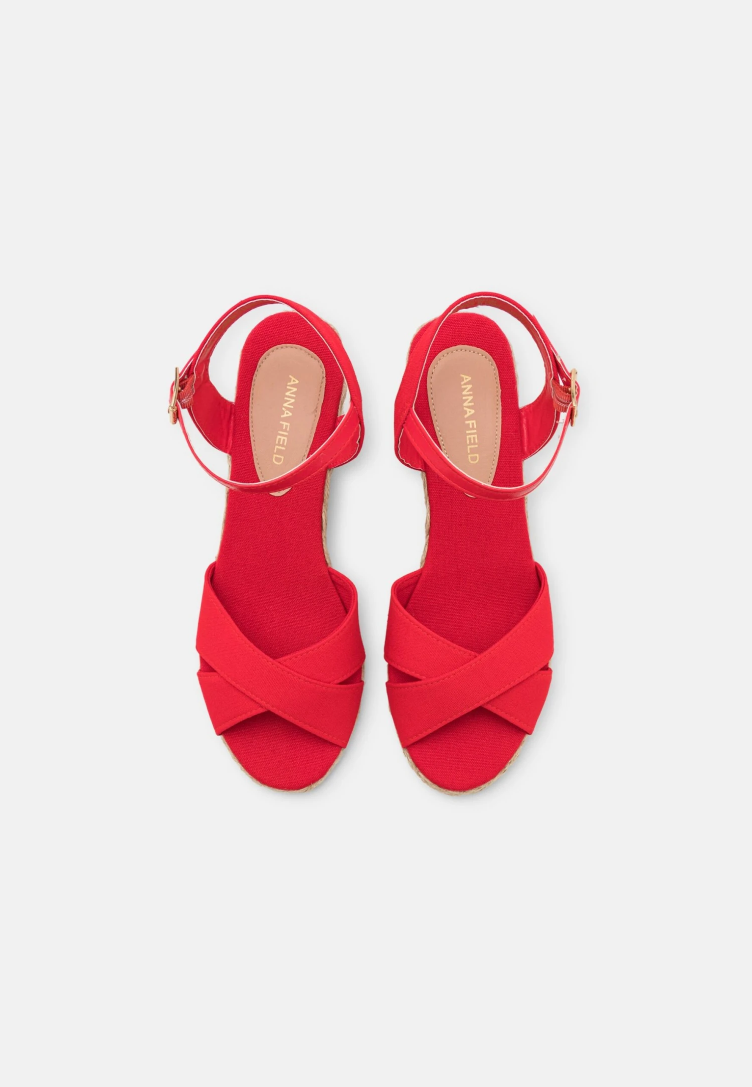 Anna Field Wedge Sandals - Red - Image 6