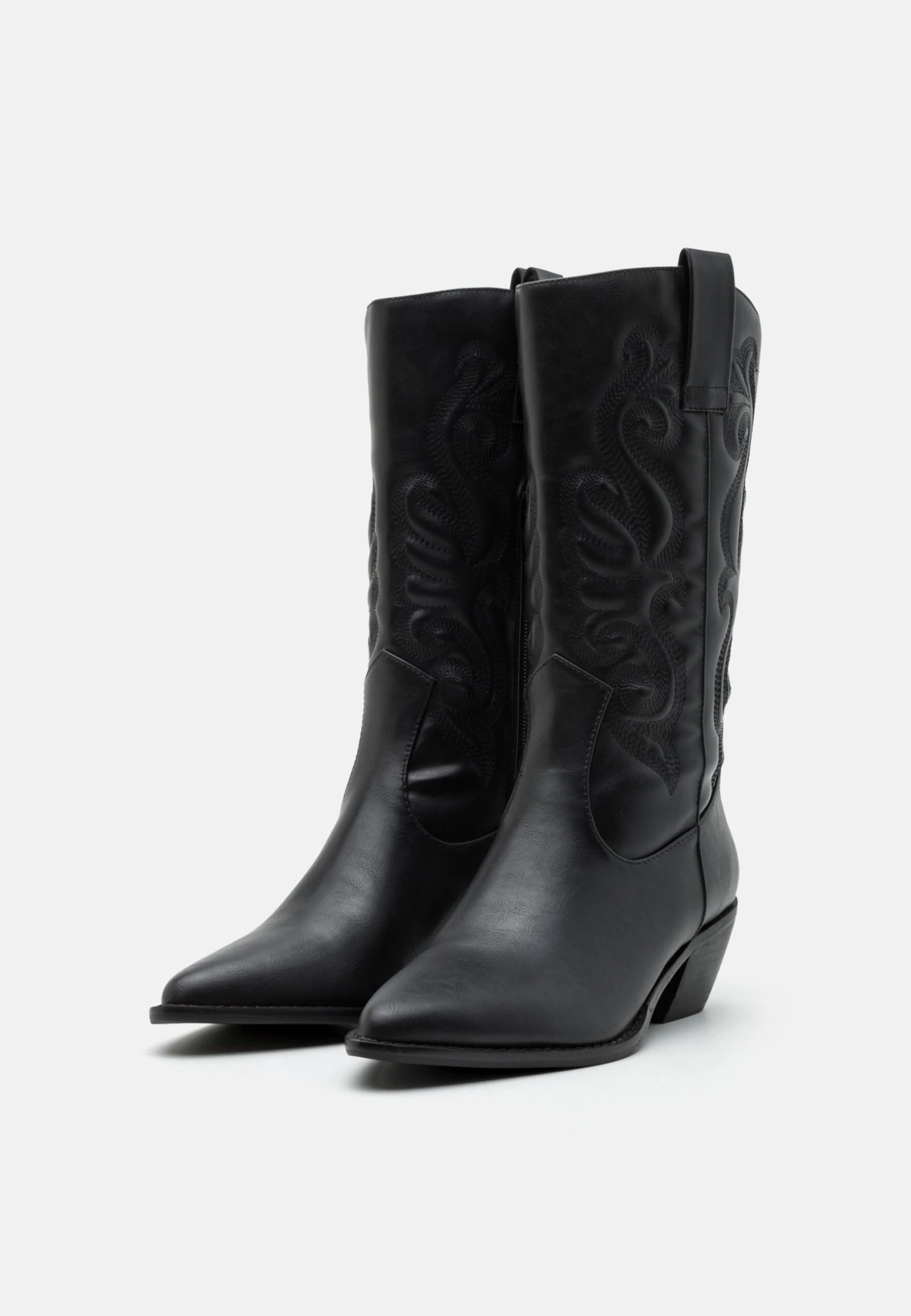 Anna Field Cowboy/Biker Boots - Black - Image 3