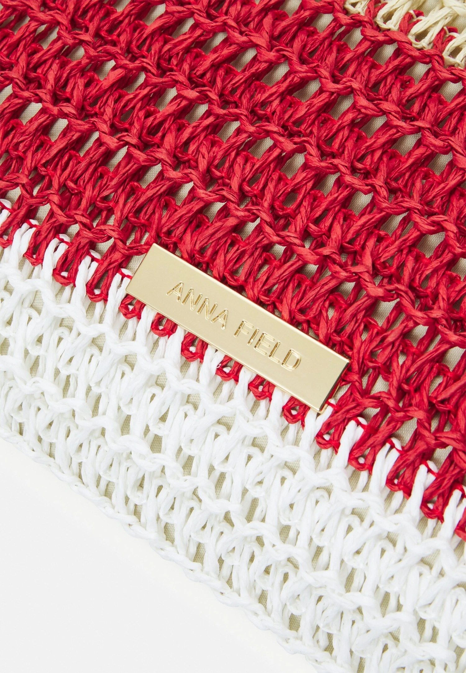 Anna Field Handbag - Off-White/Red - Image 4