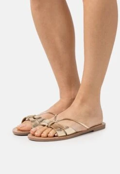 Anna Field Mules - Gold