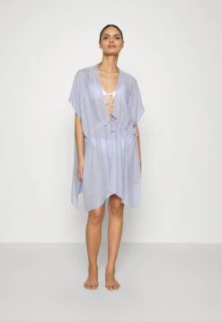 Anna Field Printed Short Kimono / 606 - Khaki_003 - Off-White - Beach Accessory - 502 - Blue