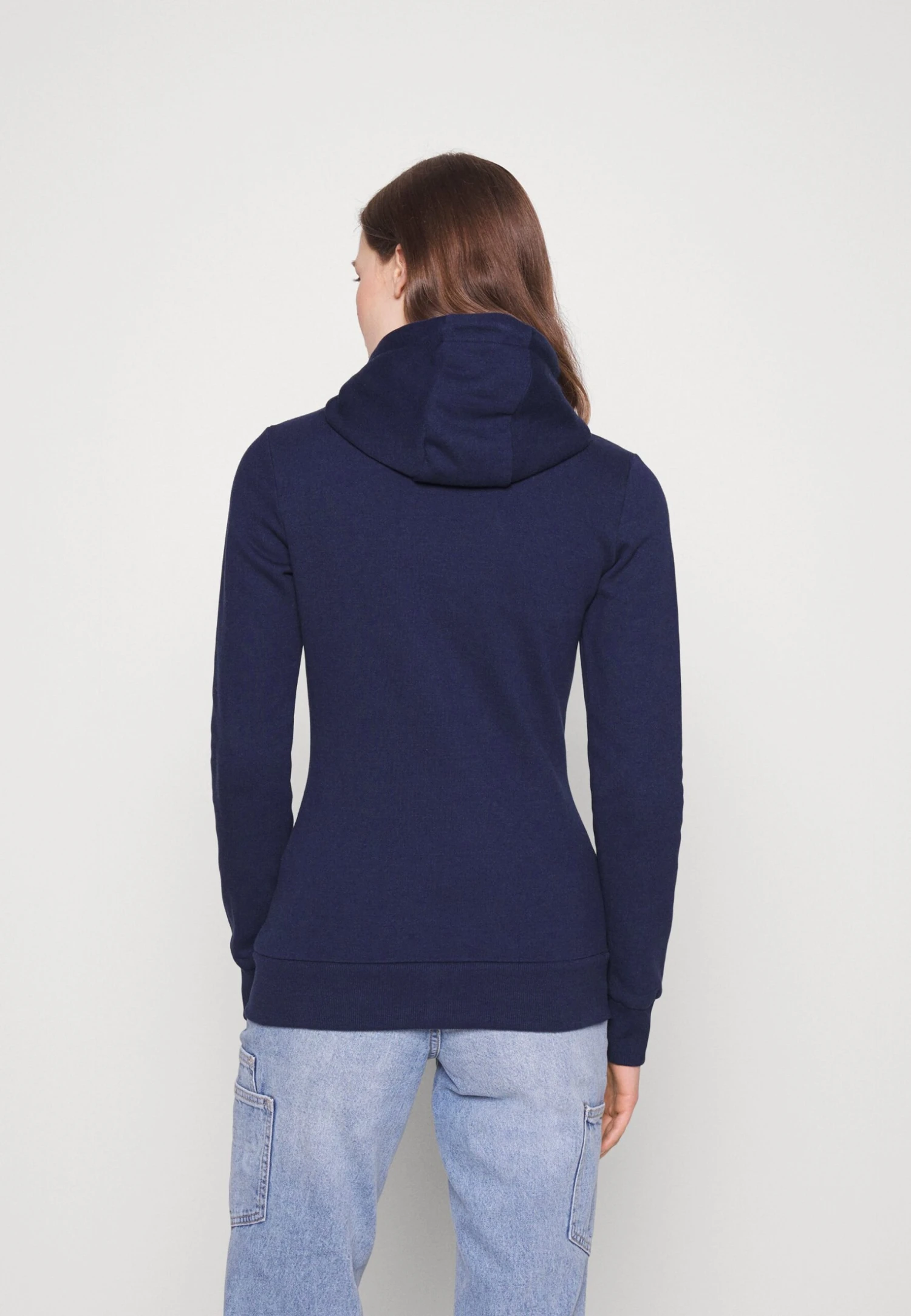 Zip-Up Sweatshirt -Dark Blue - Image 3