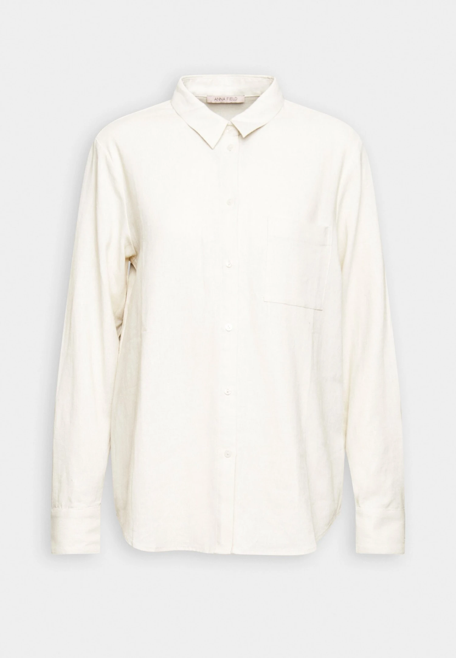 Anna Field Linen-Mix Button Down Blouse - Button-Down Blouse - Beige - Image 4