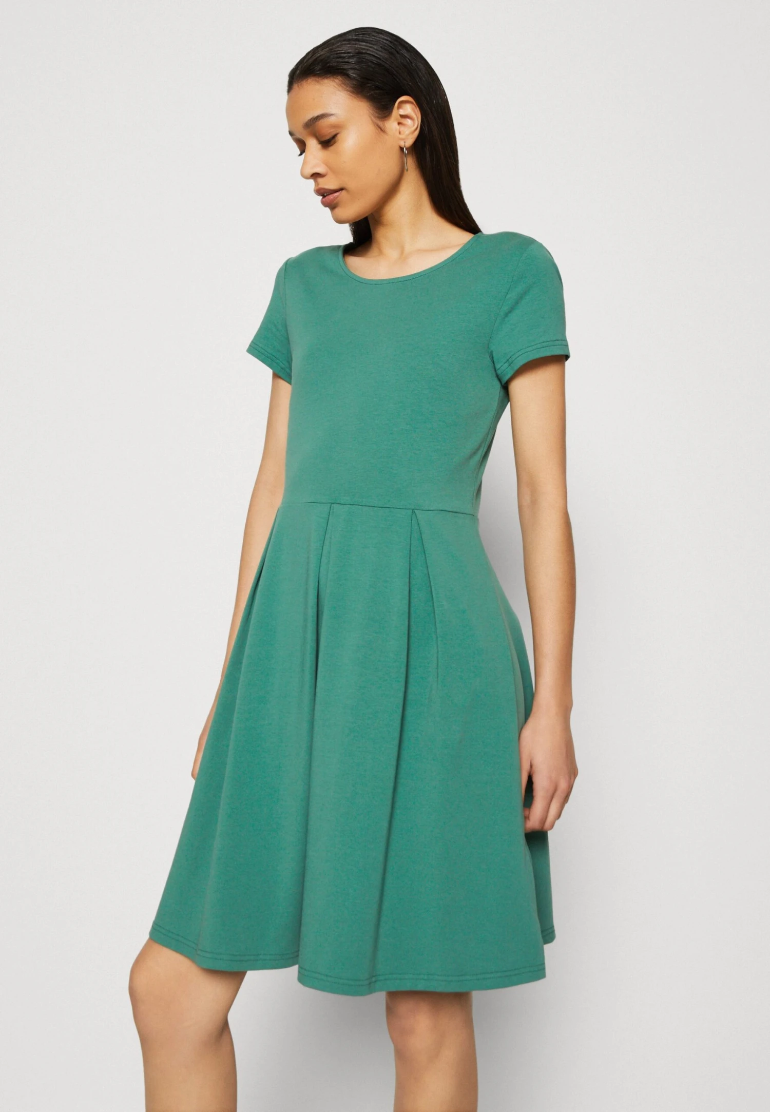 Anna Field Jersey Dress - Dark Green - Image 4