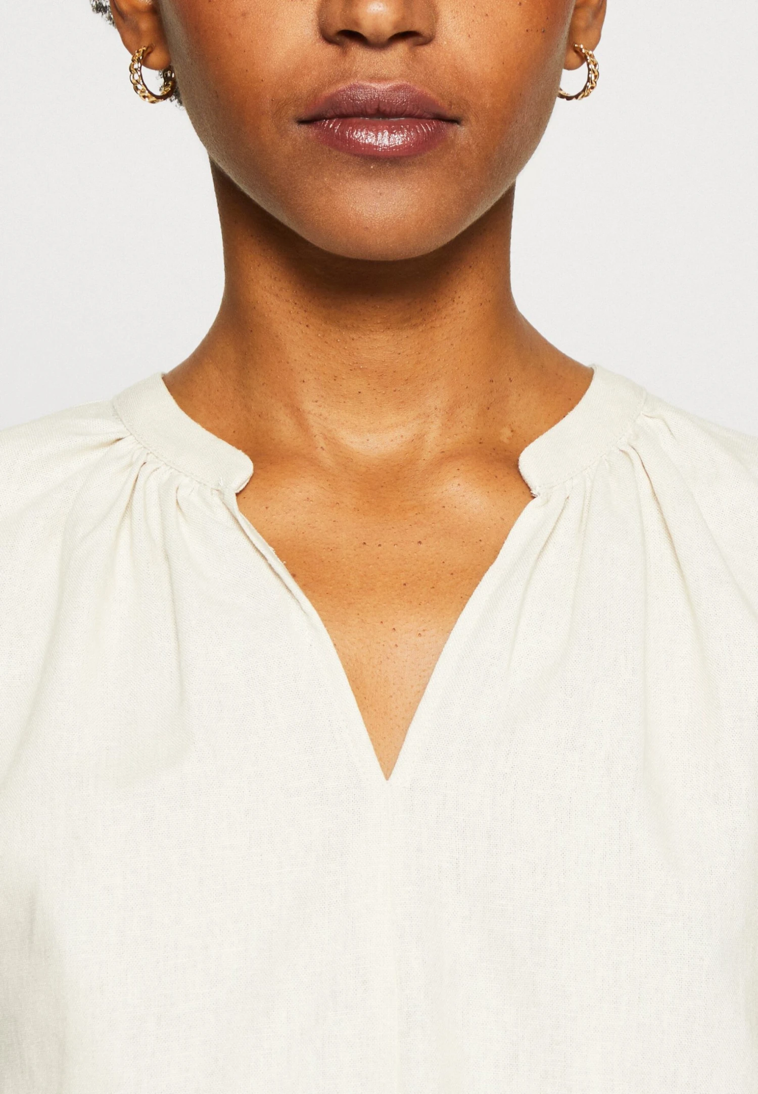 Anna Field Linen-Mix Shirt - Print T-Shirt - Beige - Image 6