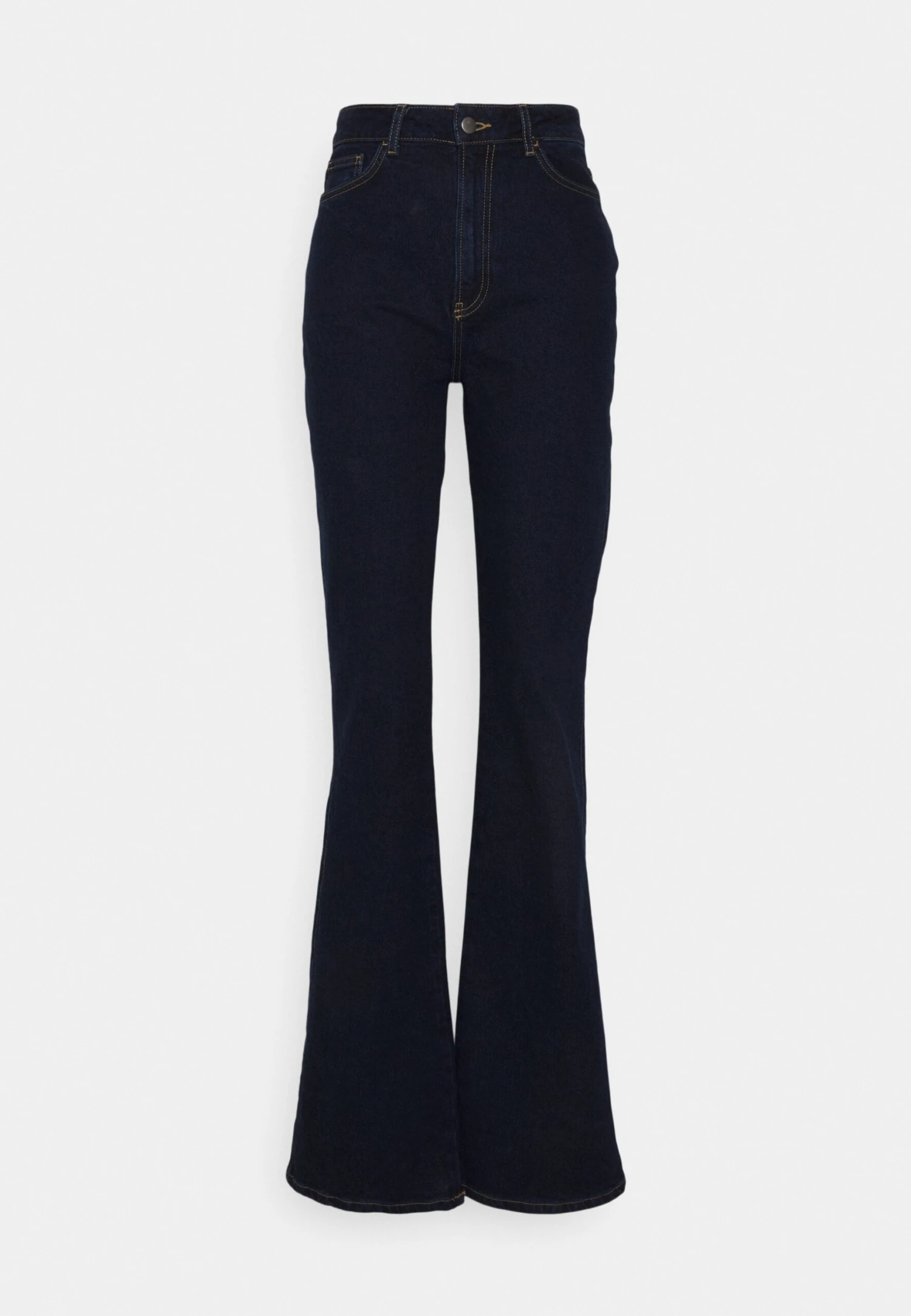 Flared Jeans - Dark Blue Denim - Image 5