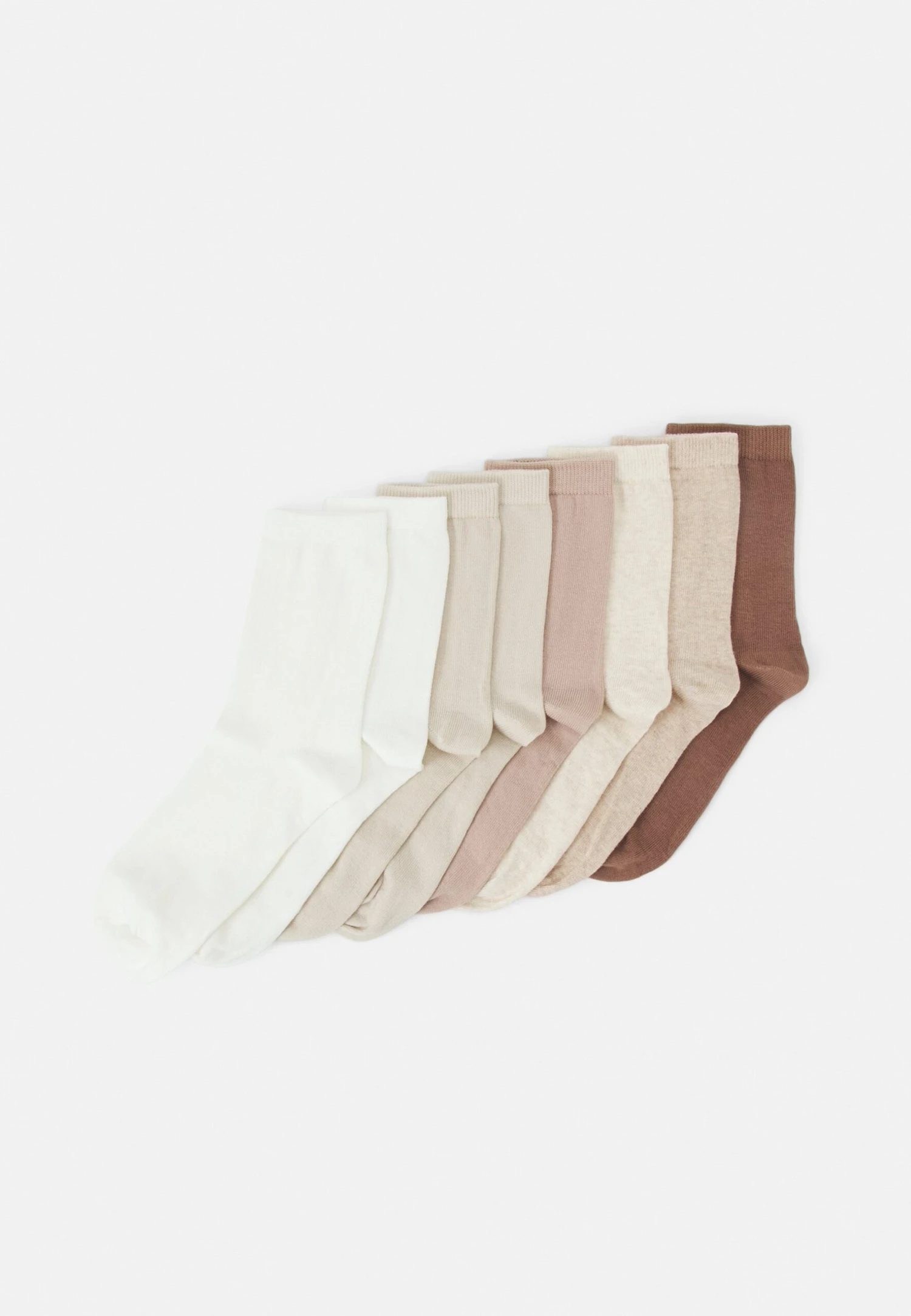 Anna Field 8 Pack - Socks - White/Sand/Camel