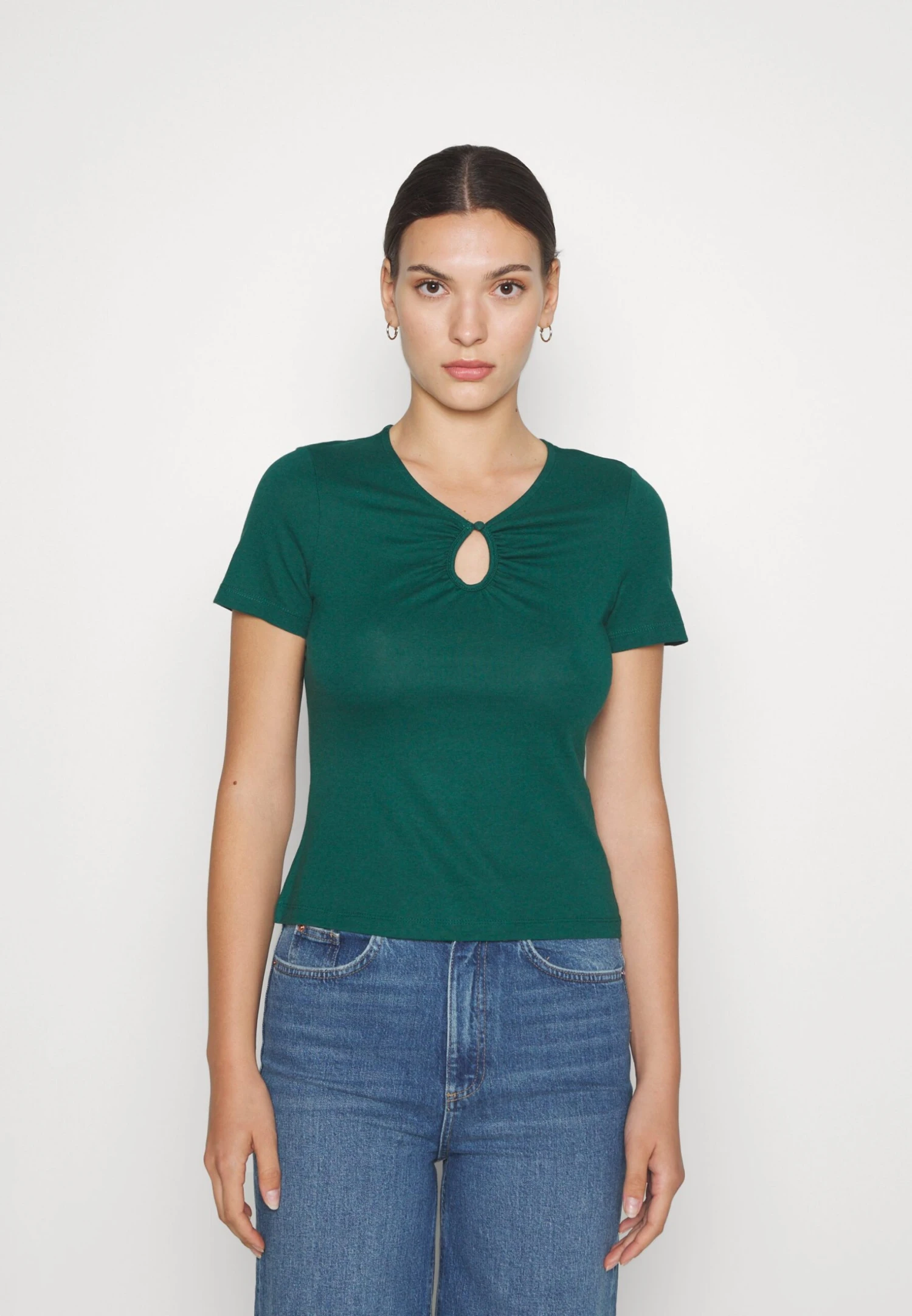 Anna Field Basic T-Shirt - Dark Green - Image 3