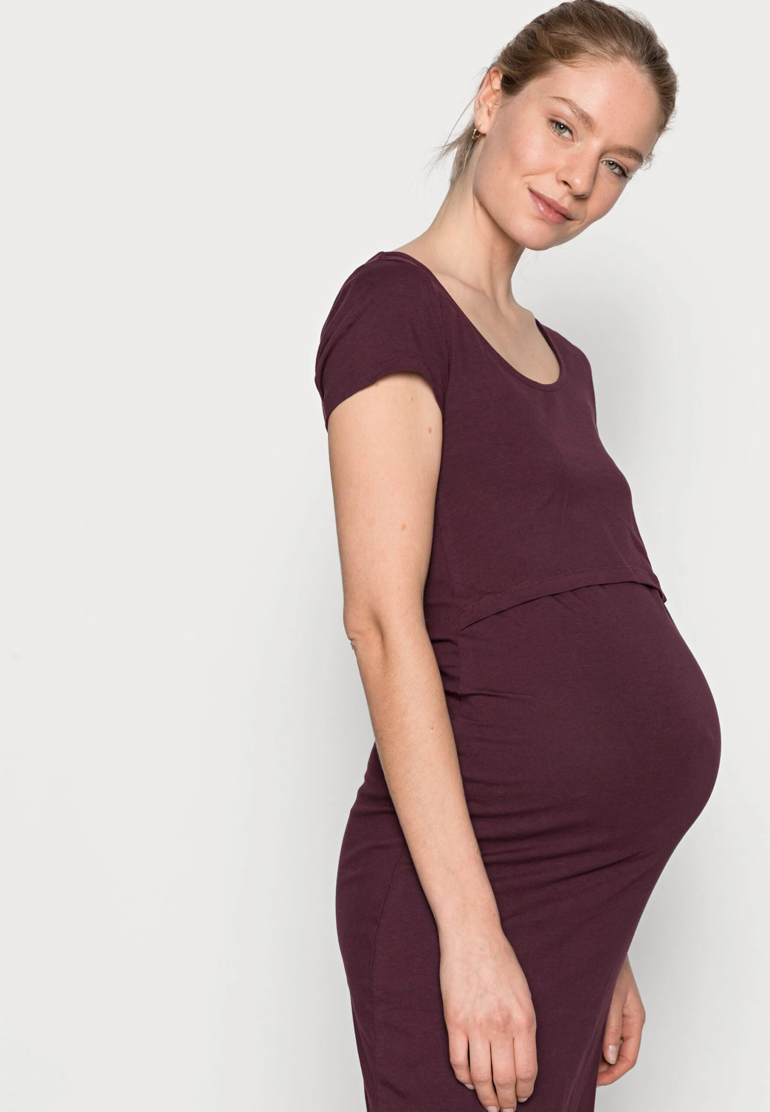 2Er Pack Nursing Function Dress - Shift Dress - Black/Bordeaux - Image 5