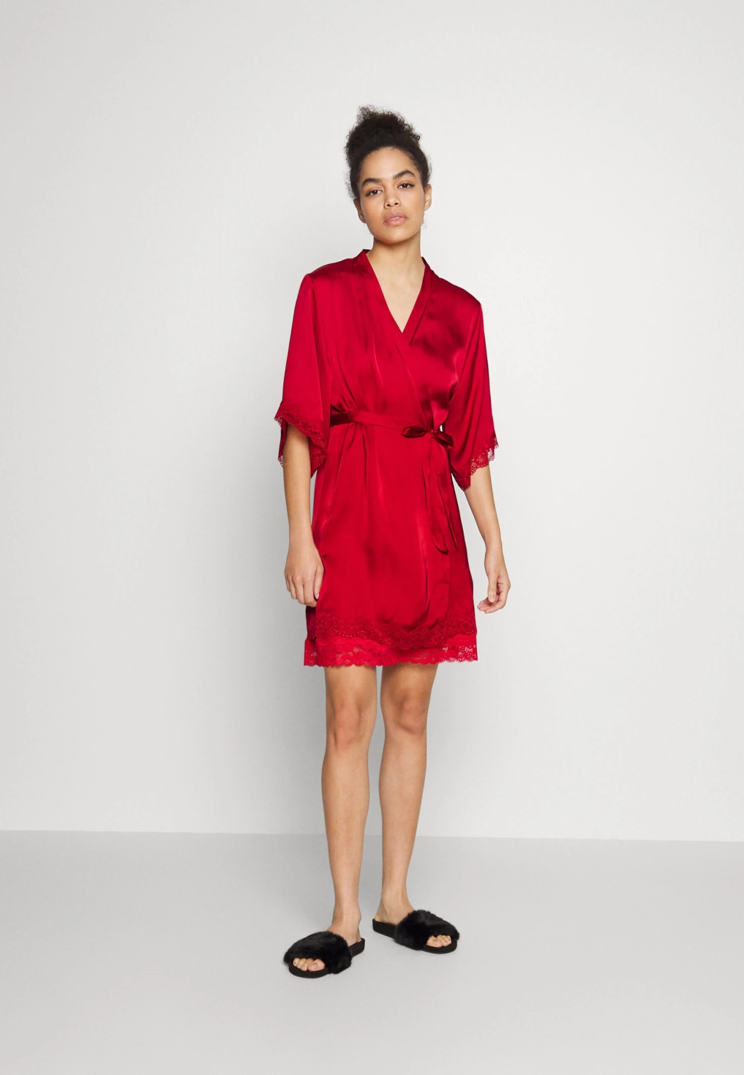 Anna Field Dressing Gown - Red